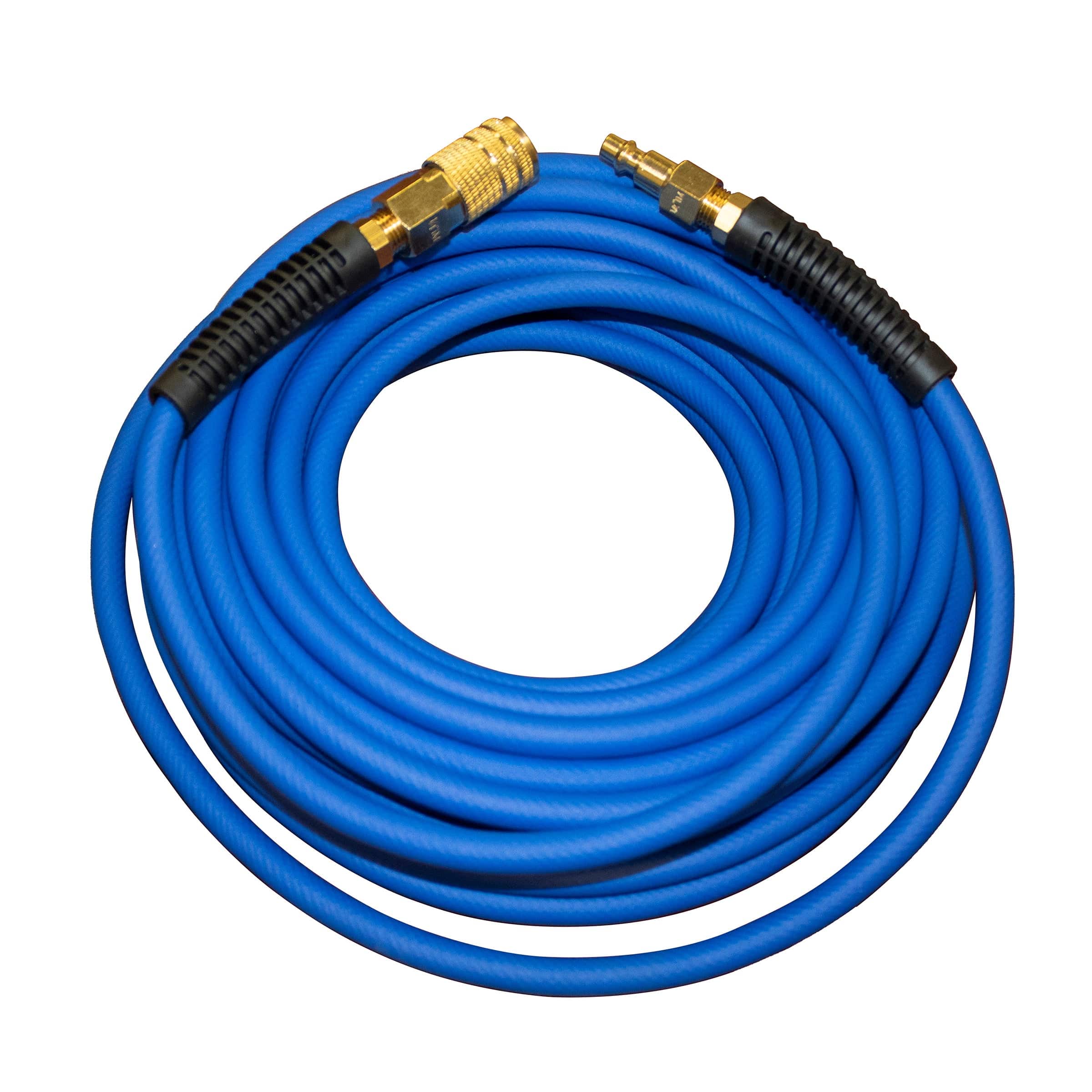 Hybrider Flex 1/4" 50ft Hybrid Air Hose with Quick Connect Air Fittings - Image 2