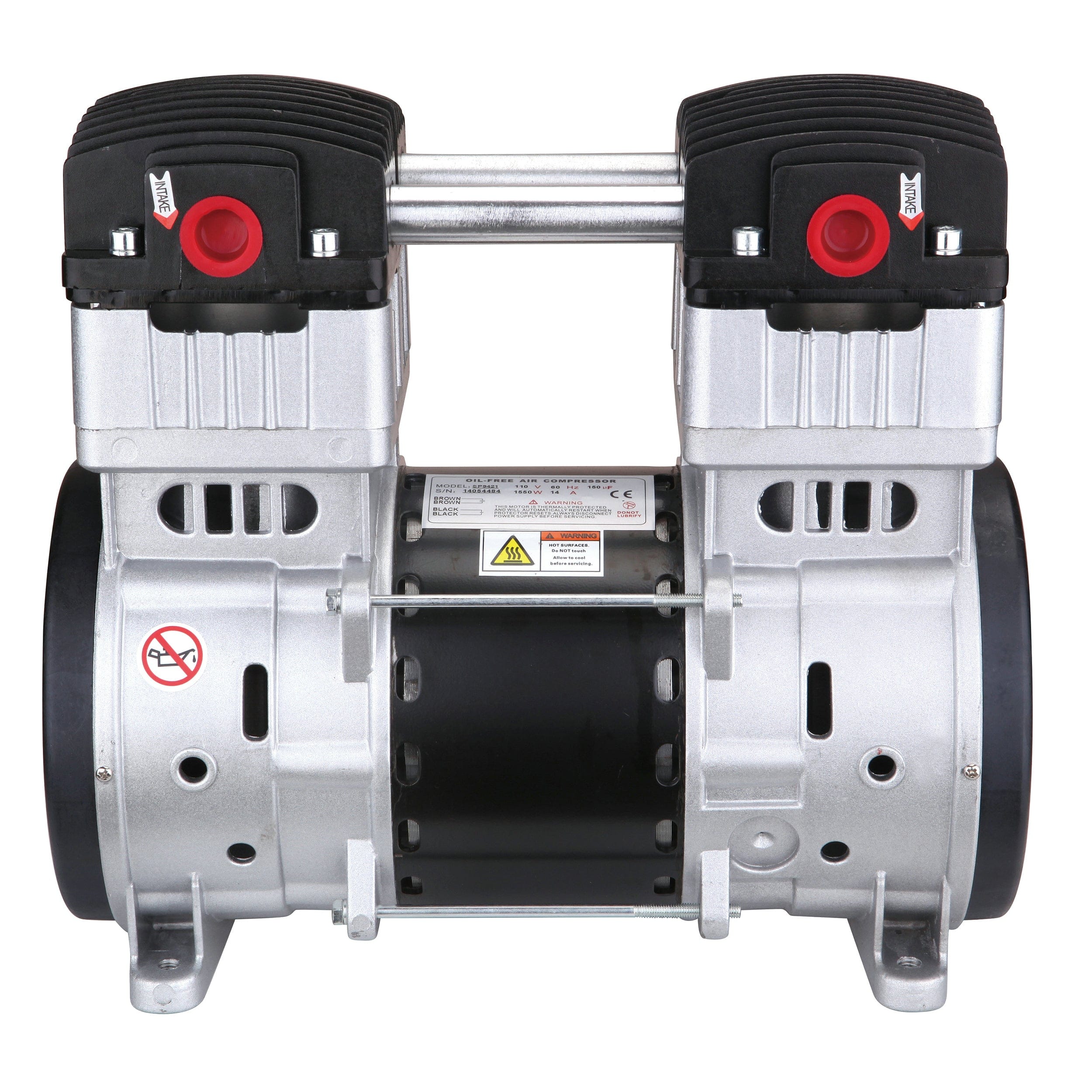 SP-9421 2 HP Ultra Quiet and Oil-Free Air Compressor Motor - 220V - 60Hz