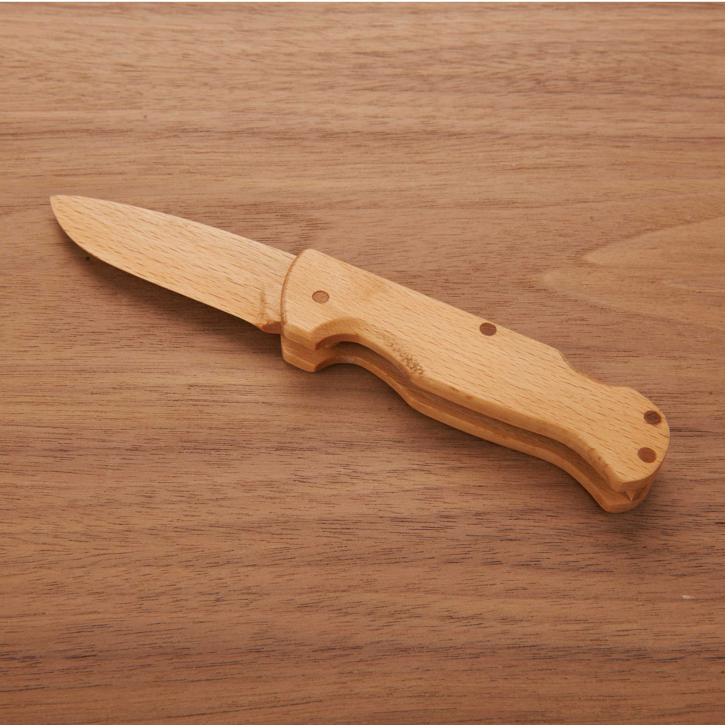 Arlo Wooden Lock Back Folding Pocket Knife - 6-7/8" - Unfinished Kit - Image 5