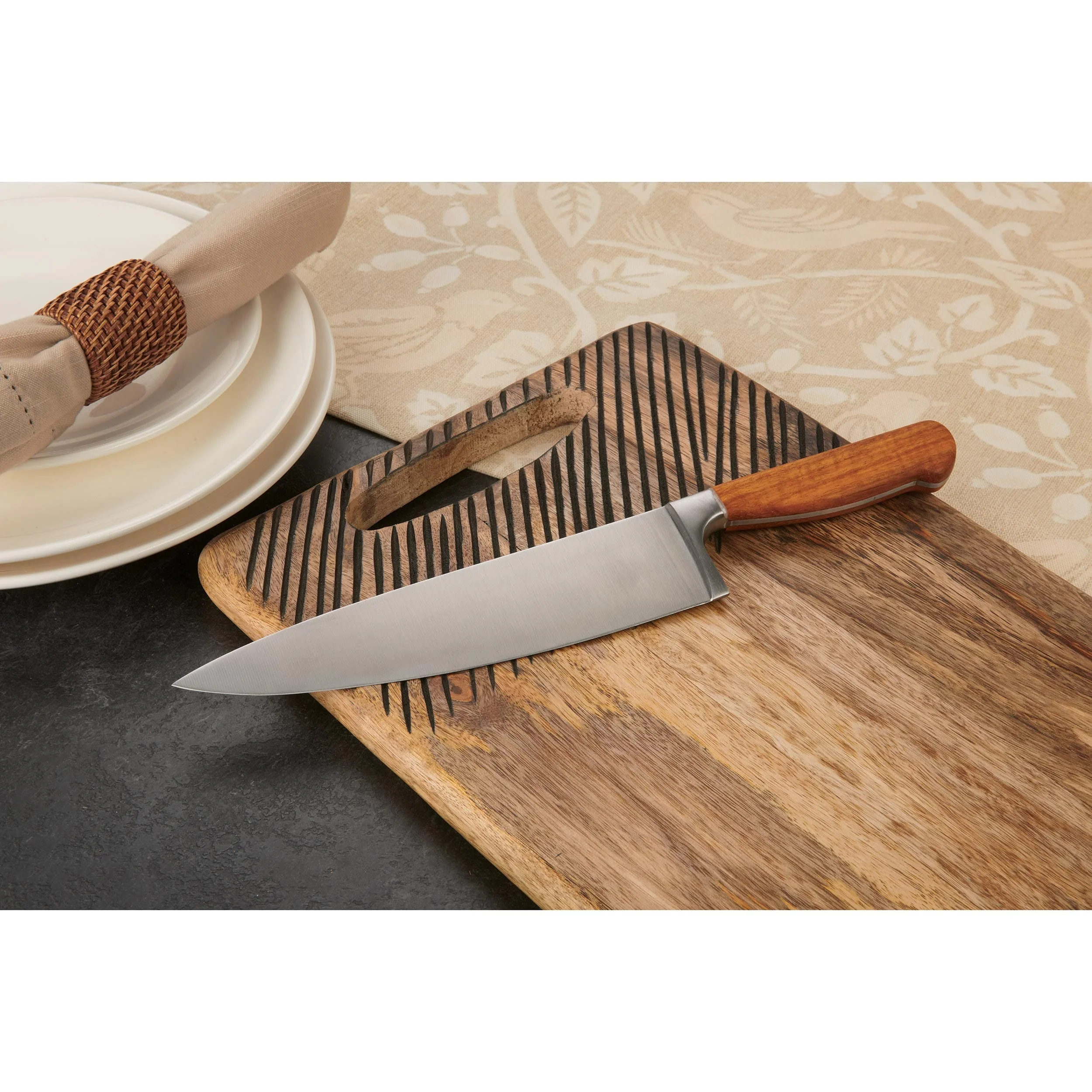 Chef Knife for Cutting Fruits Vegetables and Meat - 13-1/4" - 4116 Stainless Steel - Unfinished Kit - Image 3