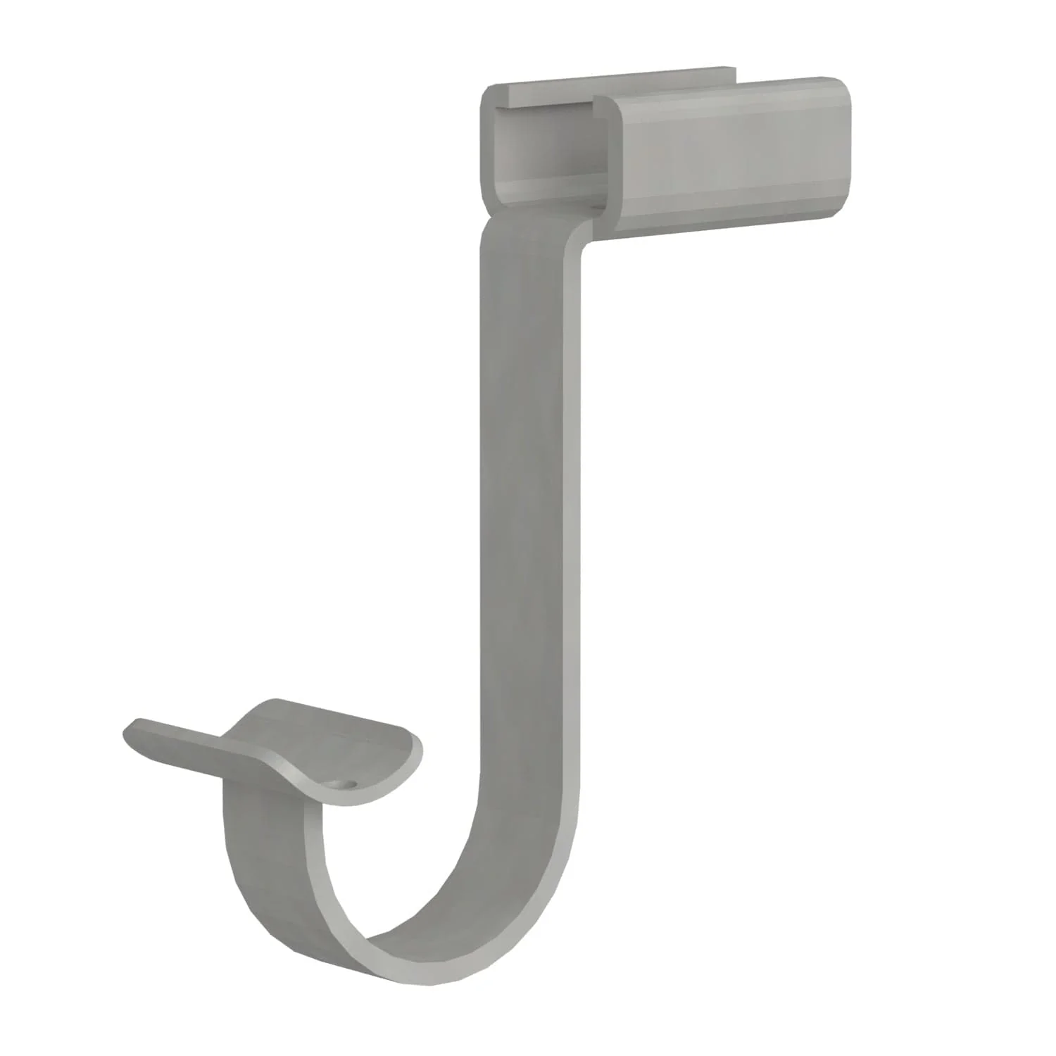 Premium Wood Shelf Hang Rod Support, Satin Nickel