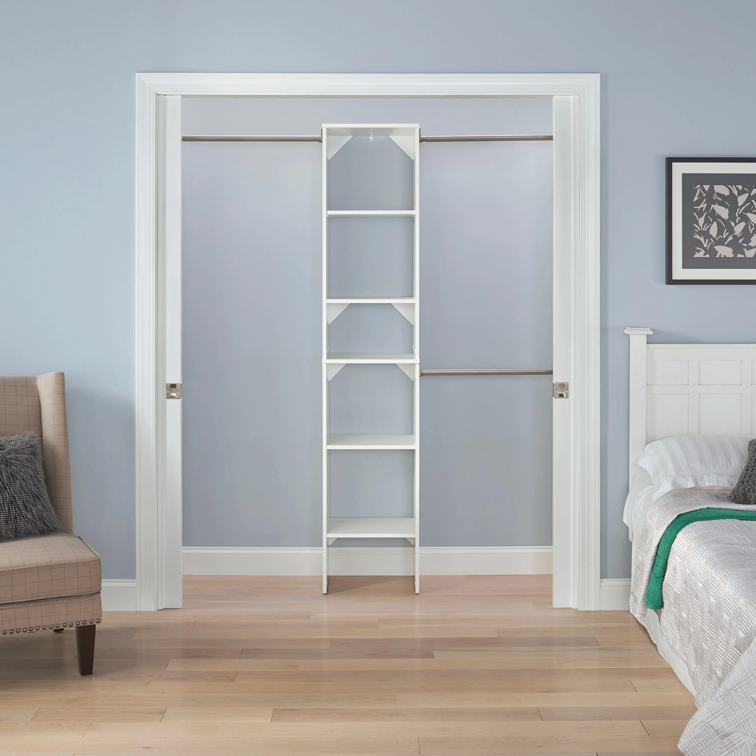 SuiteSymphony 16" W Starter Closet Tower Kit, Pure White - Image 2