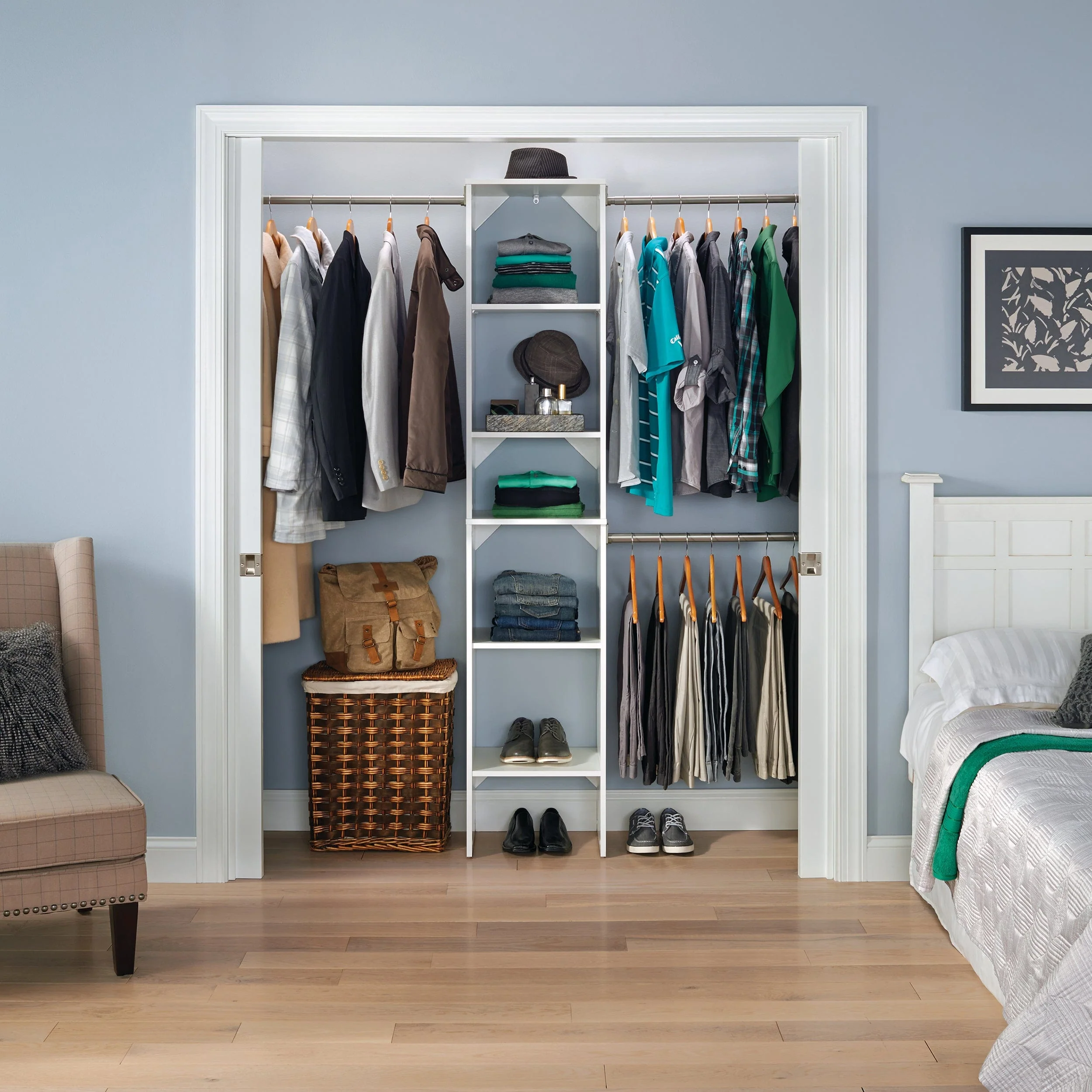 SuiteSymphony 16" W Starter Closet Tower Kit, Pure White - Image 3