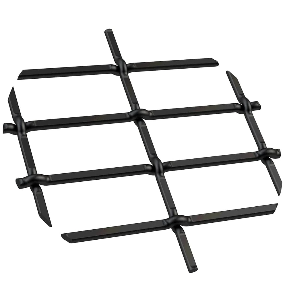 1" Flat Straight Weave Decorative Grille - Flat Black, 36" W x 48" L Sheet