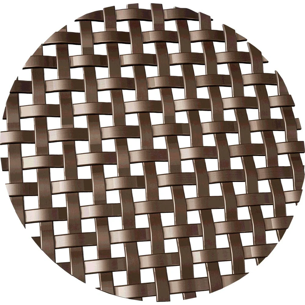 .1875" Flat Square Decorative Grille - Antique Brass, 36" W x 48" L Sheet
