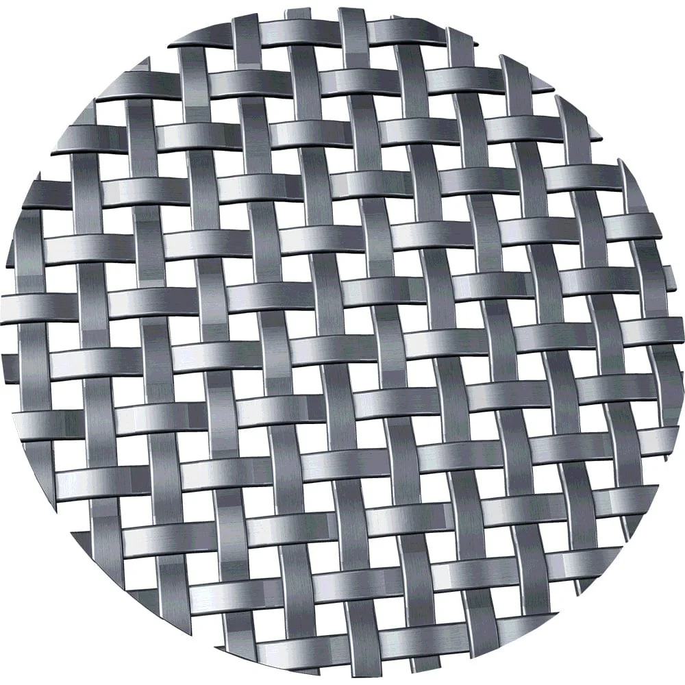 .1875" Flat Square Decorative Grille - Satin Nickel, 18" W x 48" L Sheet