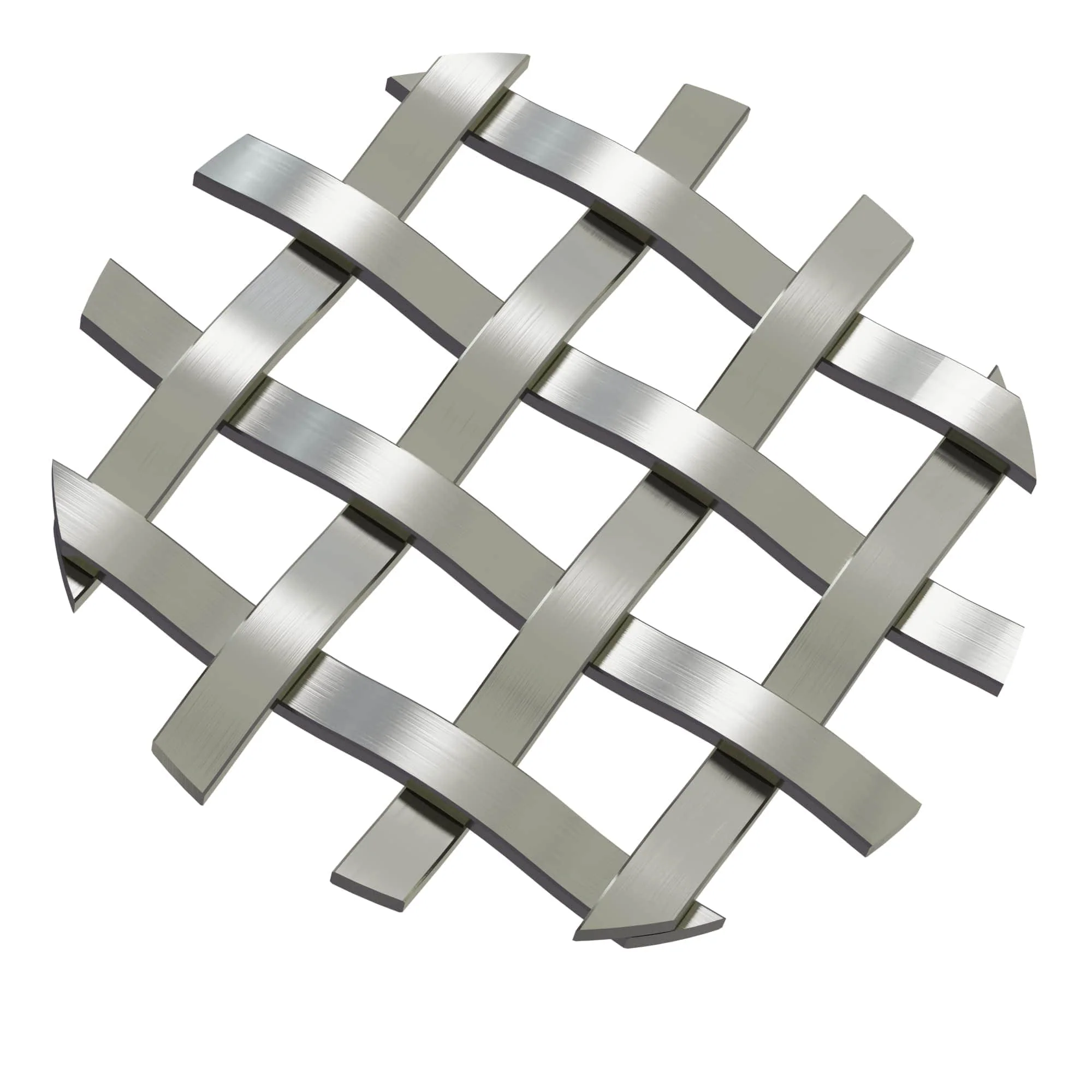 .375'' Single Flat Diamond Decorative Grille - Antique Pewter, 18''W x 48''L Sheet