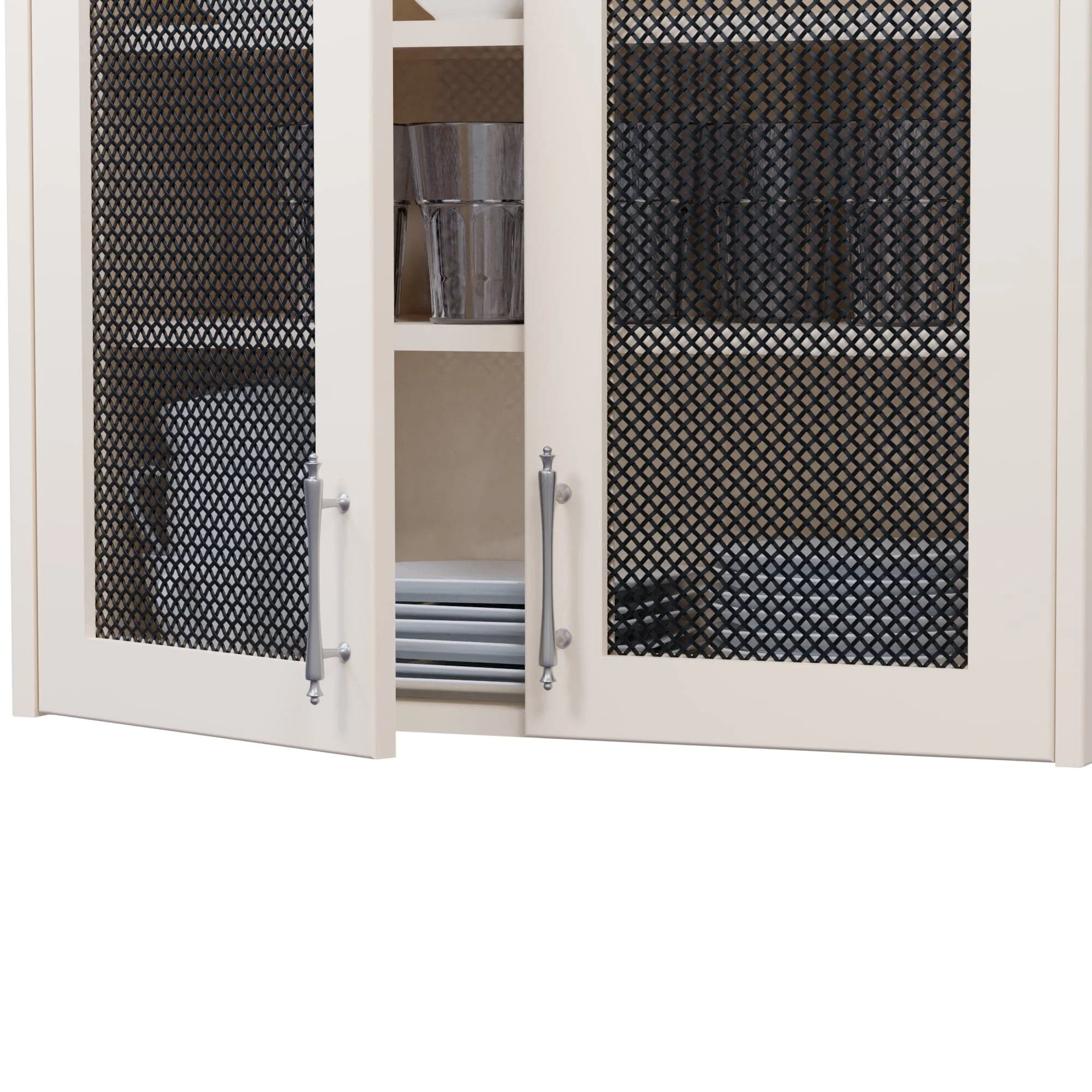 .375'' Single Flat Diamond Decorative Grille - Flat Black, 36''W x 24''L Sheet - Image 2