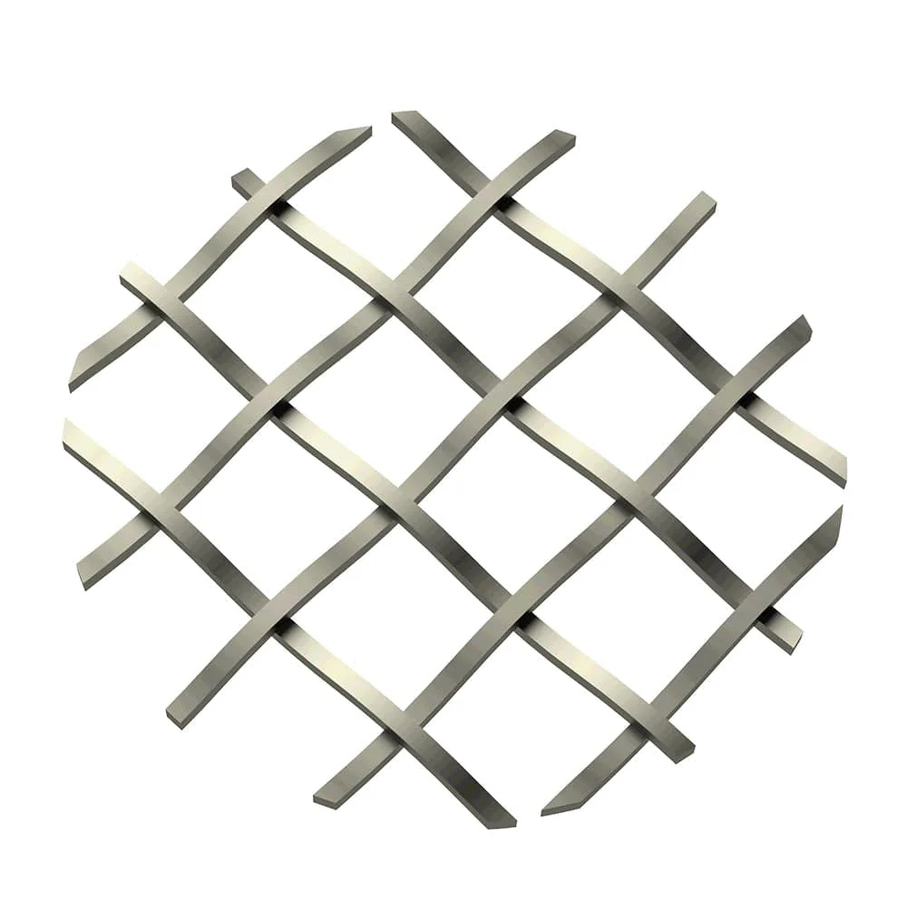 .5" Straight Flat Diamond Decorative Grille - Antique Pewter, 36" W x 24" L Sheet