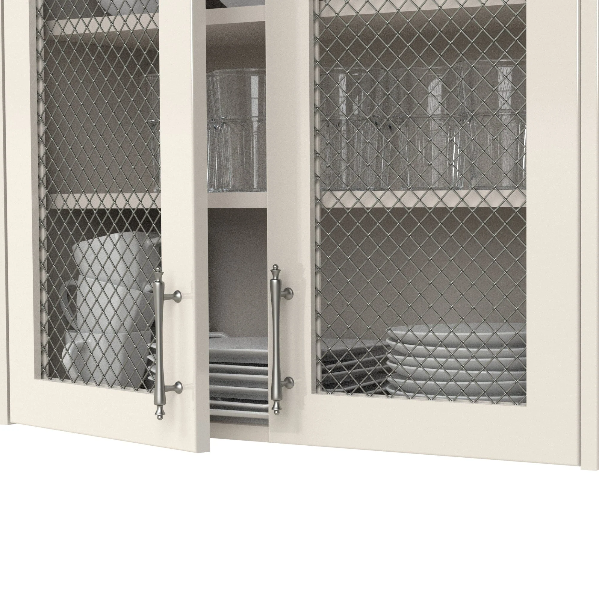 .75" Multi-Crimp Single Diamond Decorative Grille - Antique Pewter, 36" W x 48" L Sheet - Image 2