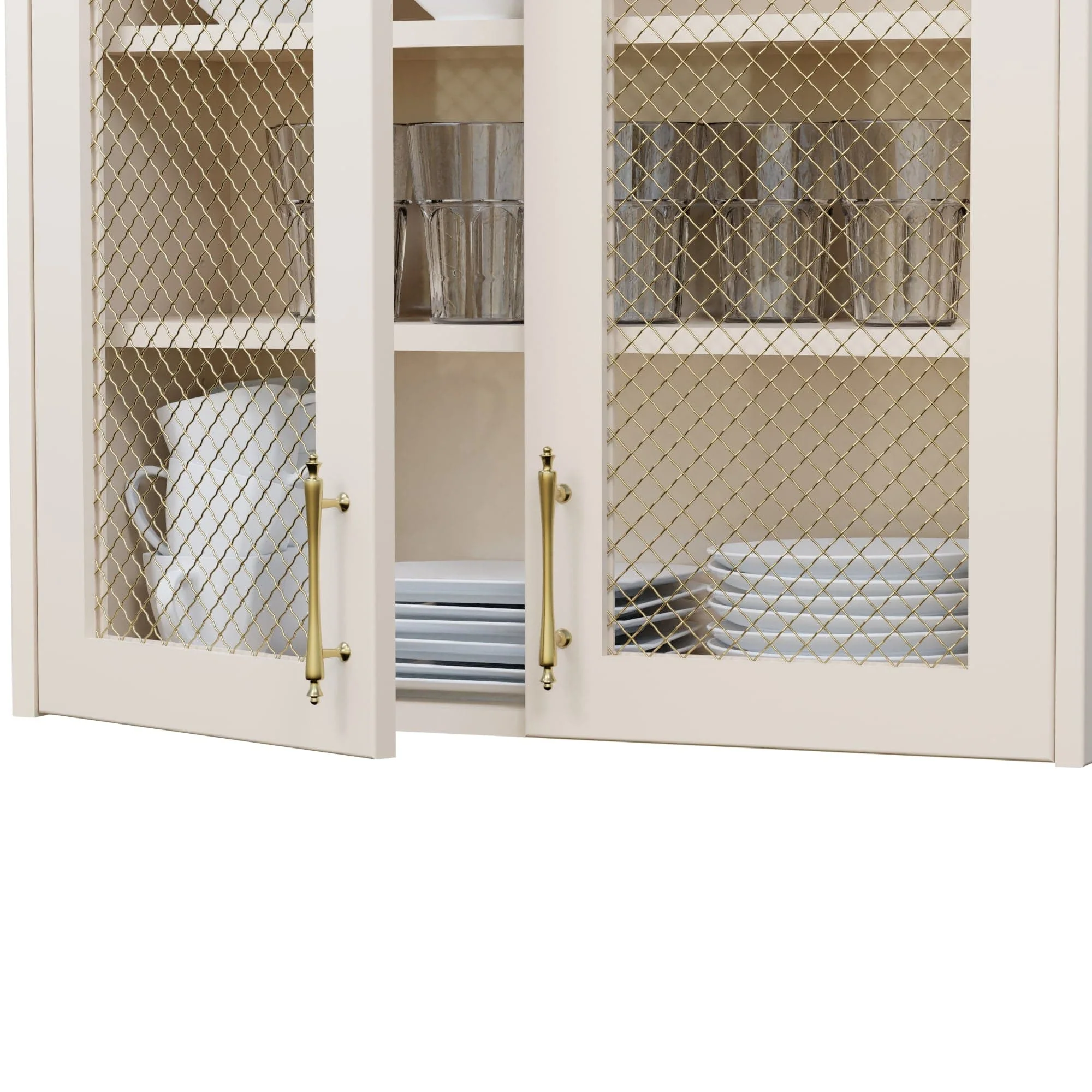 .75" Pressed Single Diamond Decorative Grille - Satin Brass, 36" W x 48" L Sheet - Image 3