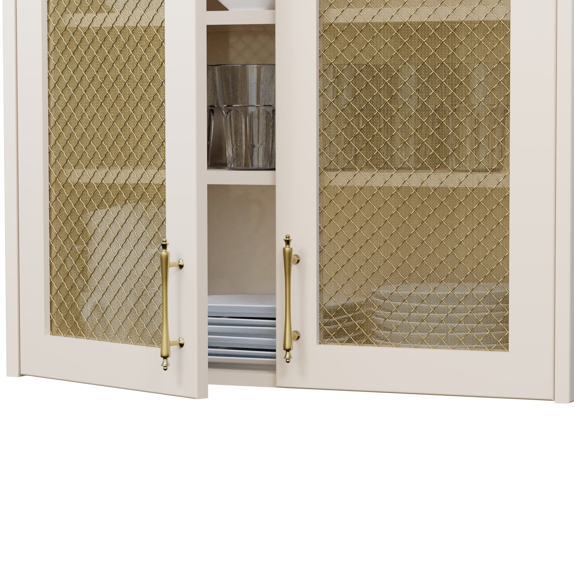 .75" Pressed Single Diamond Decorative Grille - Satin Brass, 36" W x 48" L Sheet - Image 4