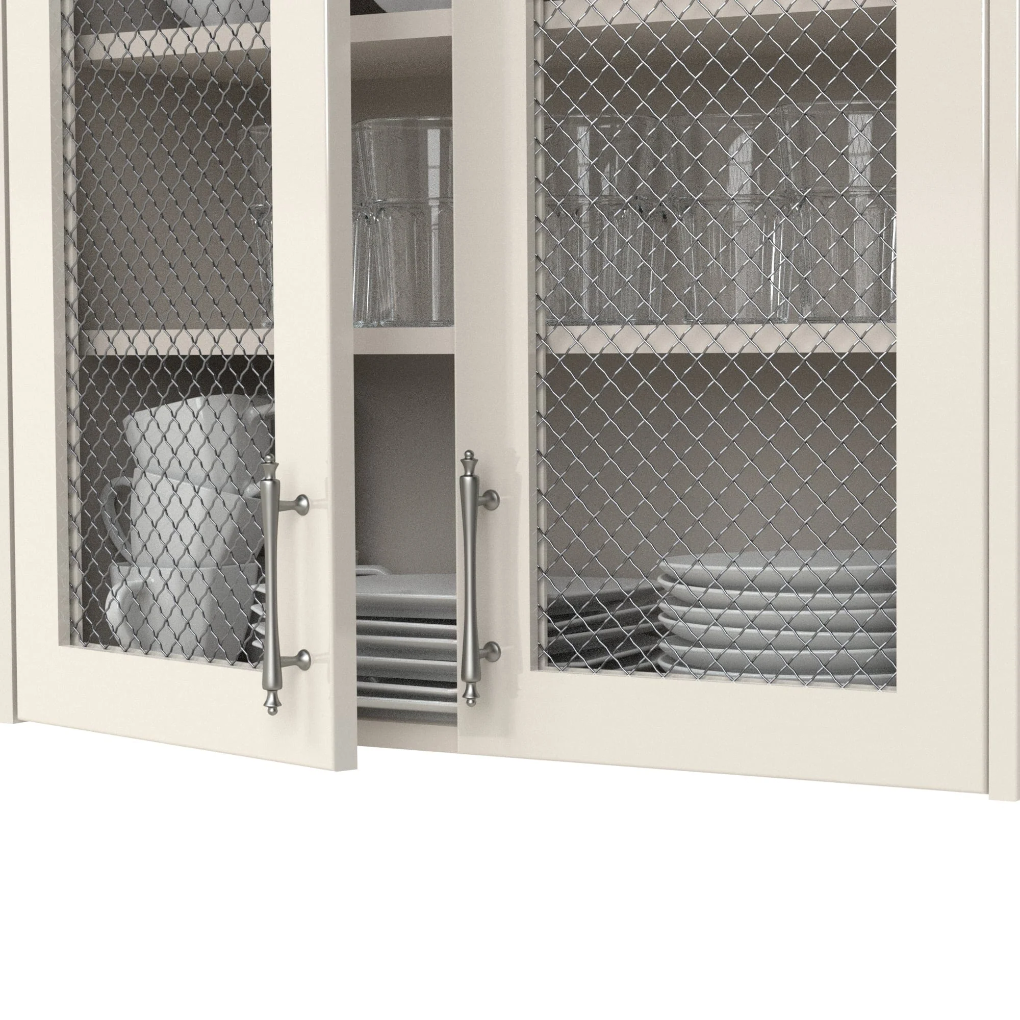 .75" Pressed Single Diamond Decorative Grille - Satin Nickel, 36" W x 48" L Sheet - Image 2