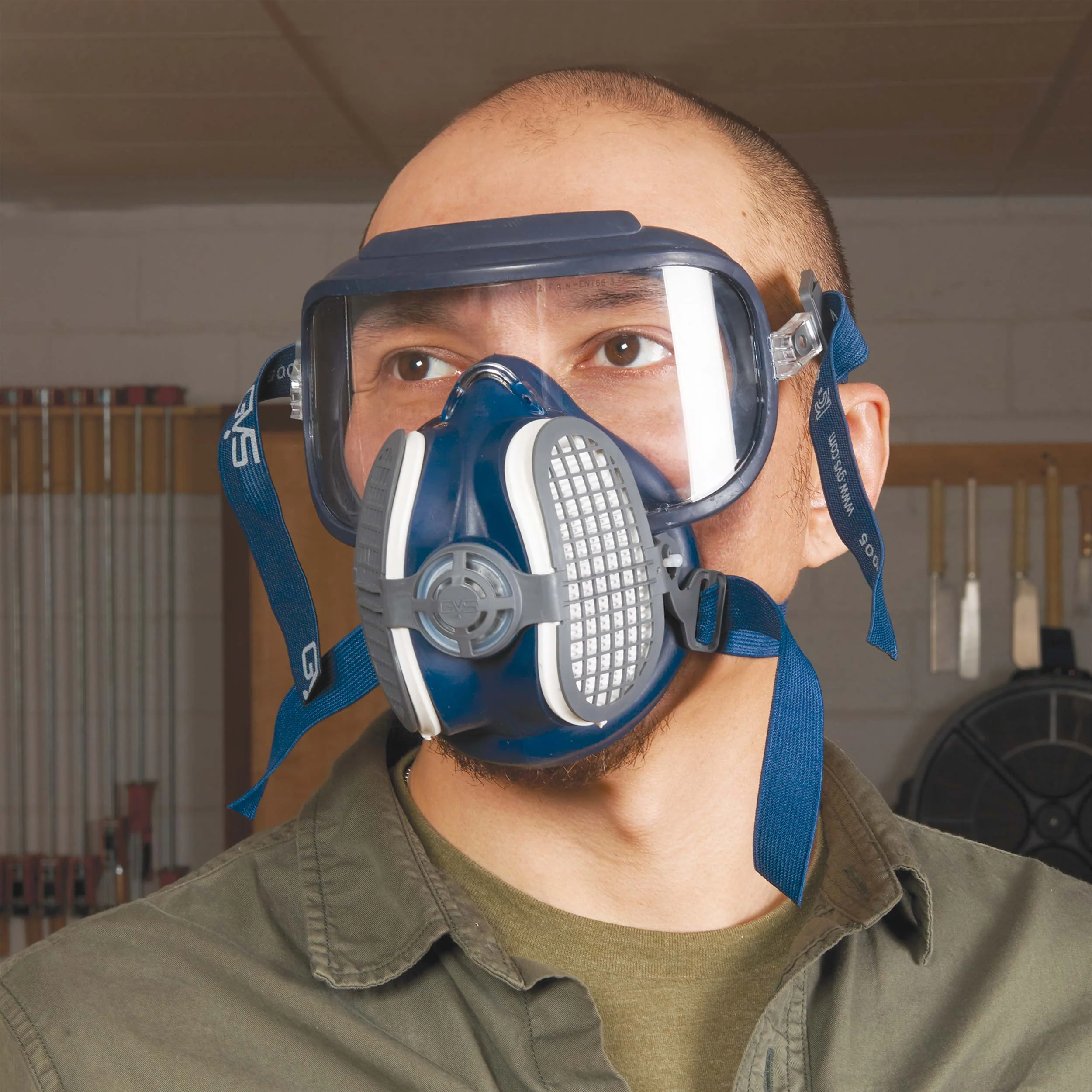 GVS Integra Respiratory and Optical Safety Mask with P100 Filters - Medium/Large - Image 2