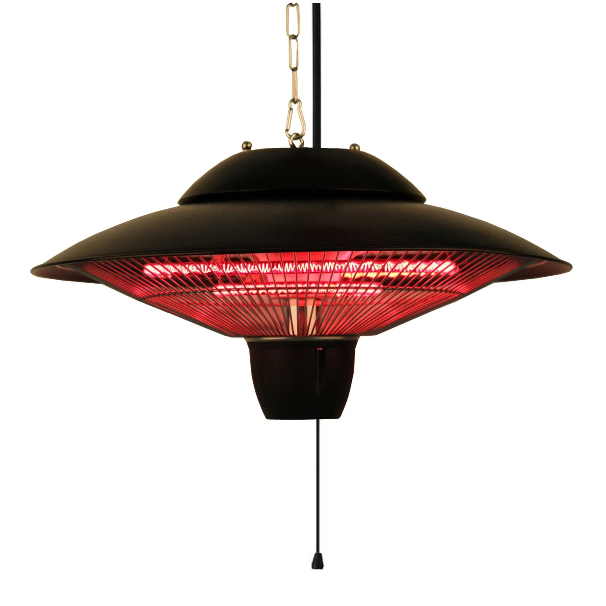 Infrared Electric Outdoor Heater - Hanging - Powder Coat Brown Finish