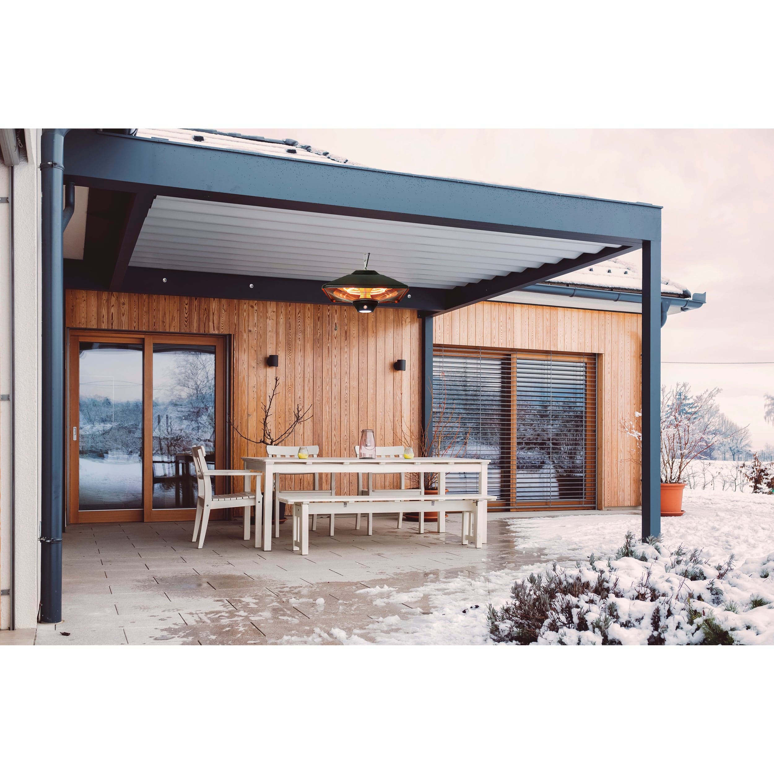 Infrared Electric Outdoor Heater - Hanging - LED - Black - Image 4