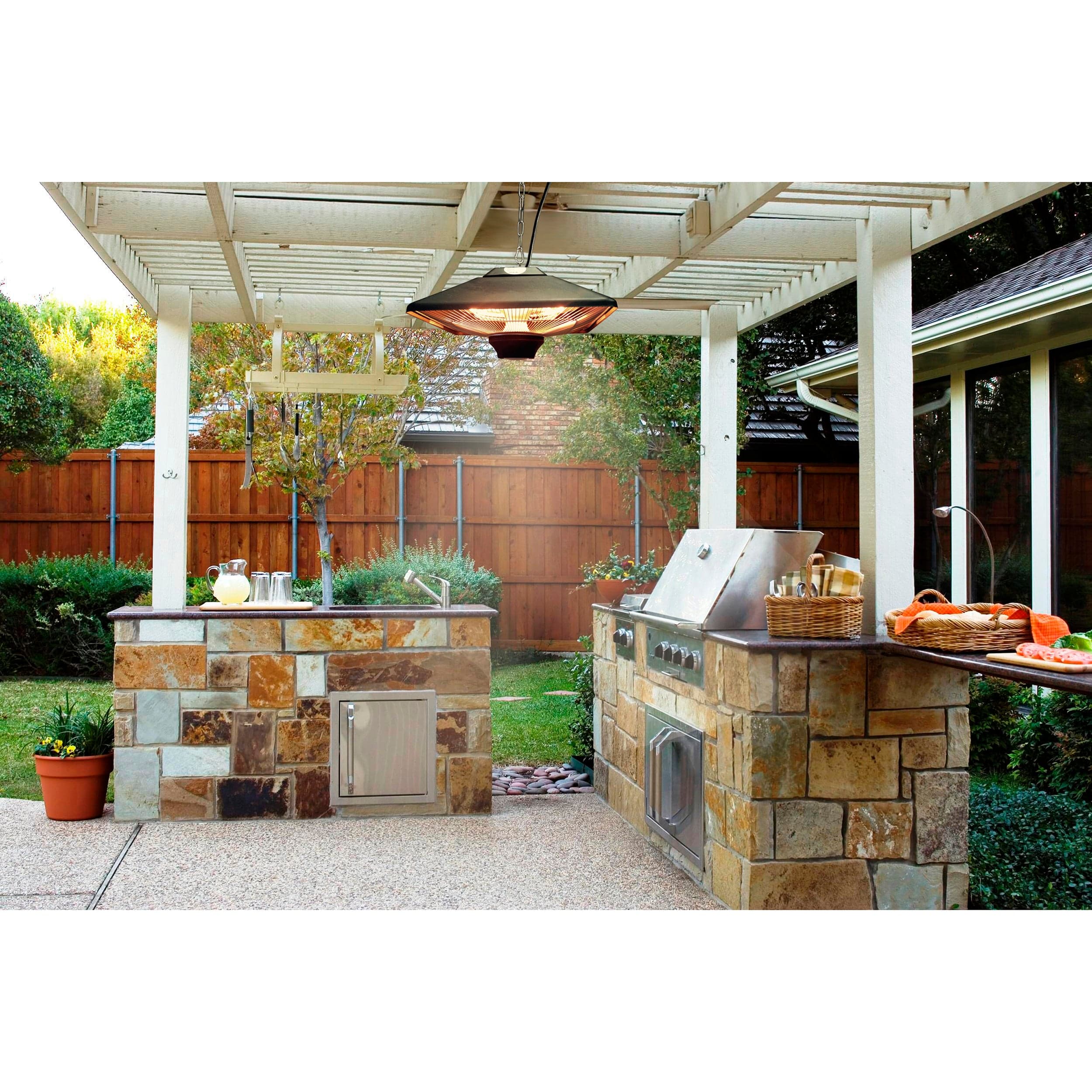 Infrared Electric Outdoor Heater - Hanging - LED - Black - Image 5