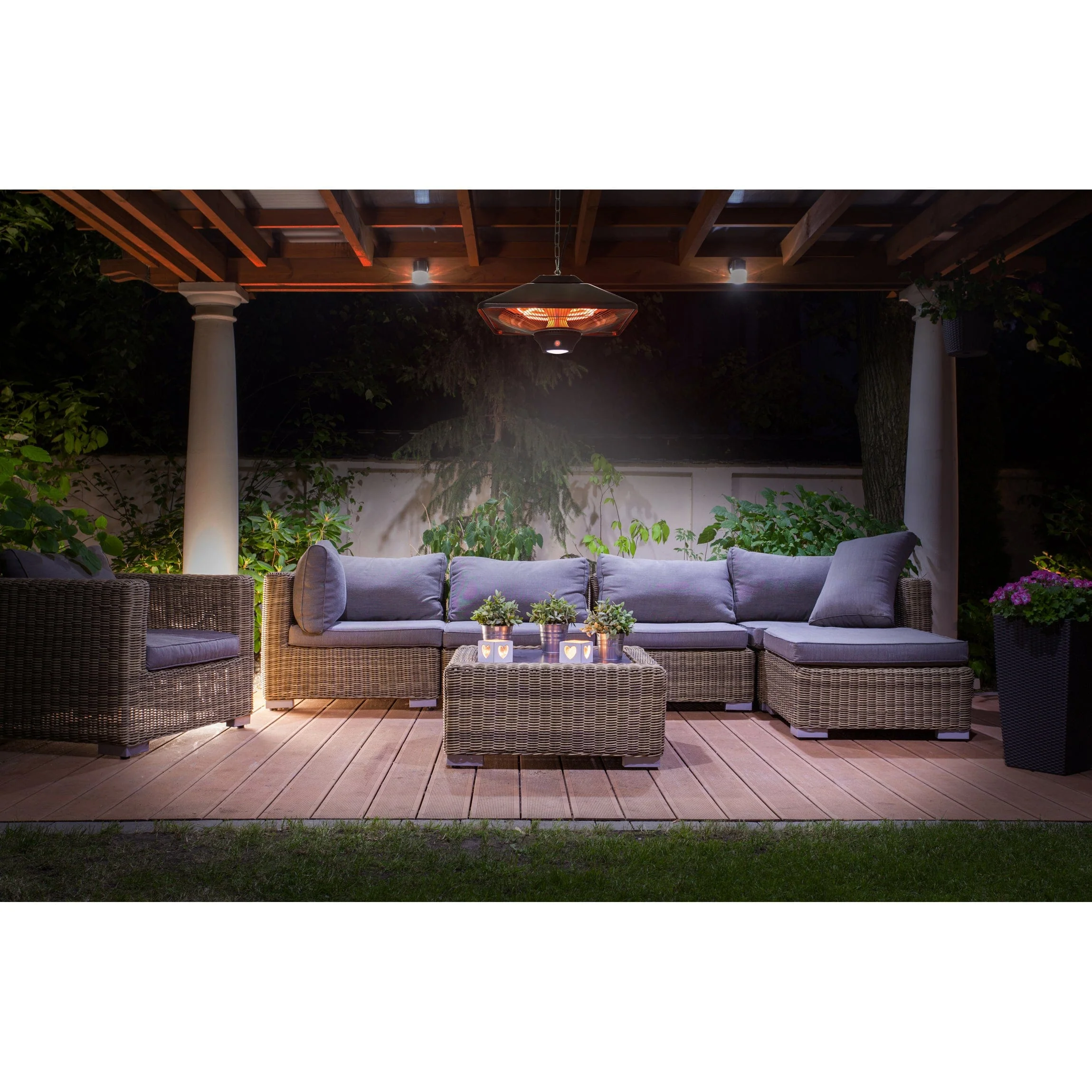 Infrared Electric Outdoor Heater - Hanging - LED - Black - Image 7