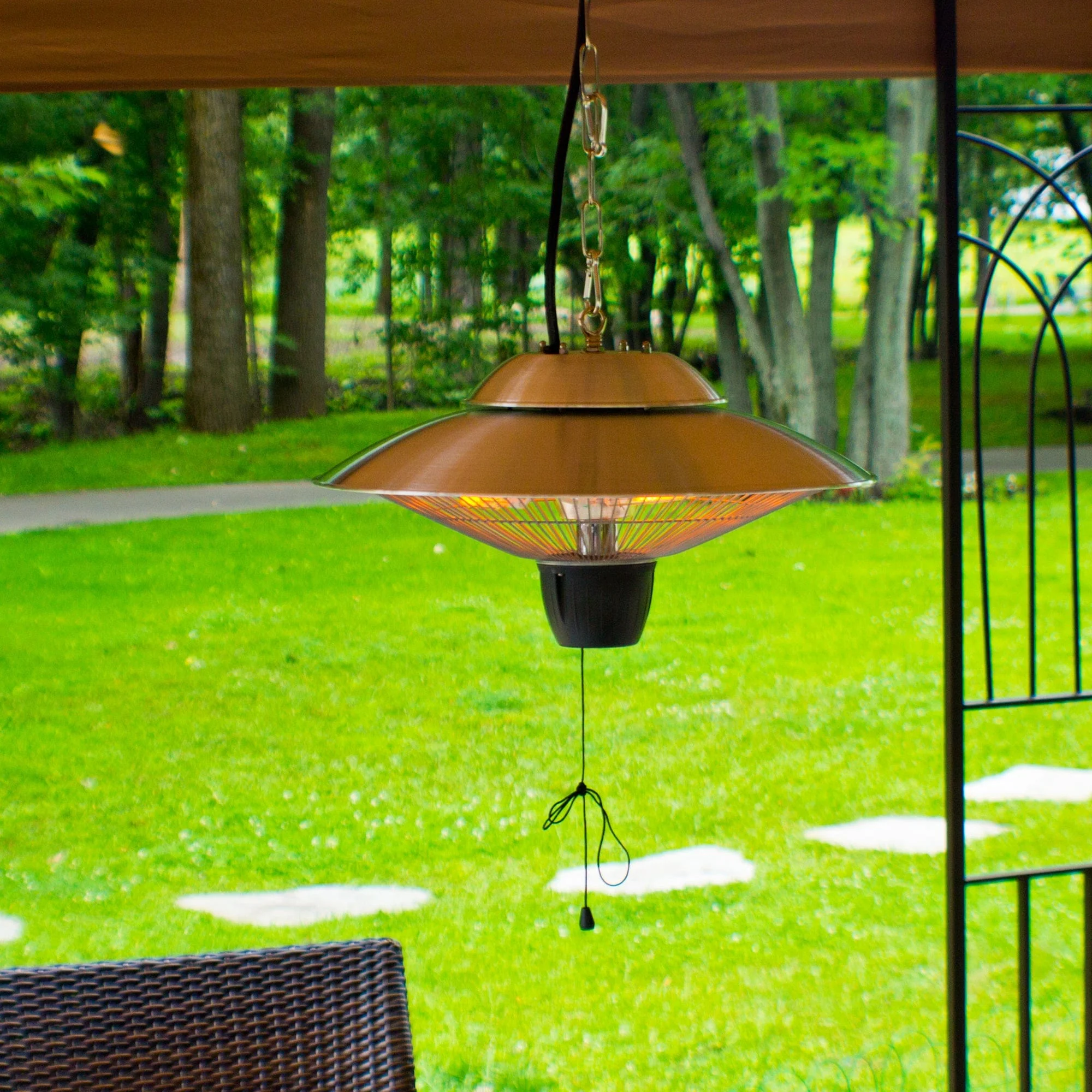 Infrared Electric Outdoor Heater - Hanging - Aluminum Finish - Image 3