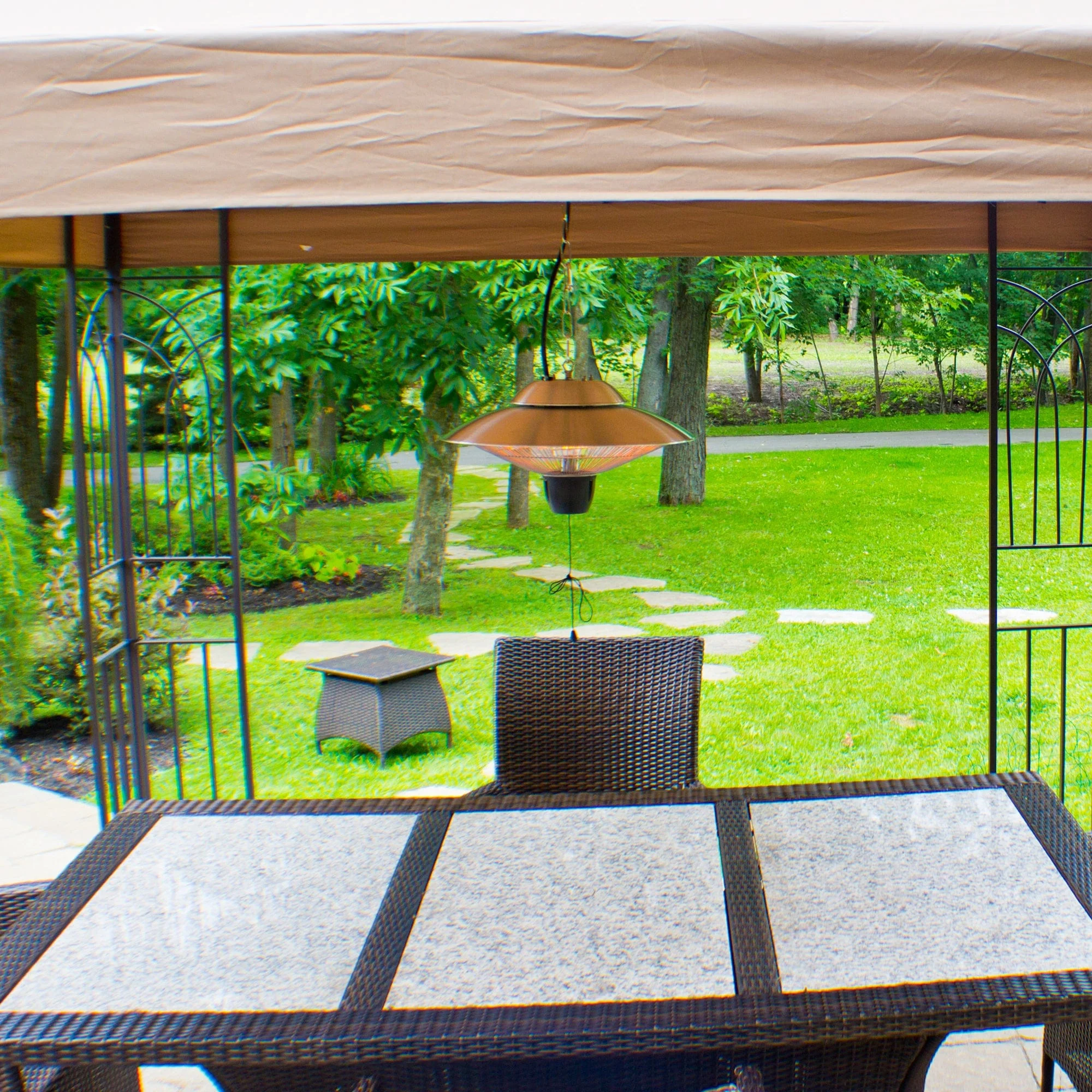 Infrared Electric Outdoor Heater - Hanging - Aluminum Finish - Image 4