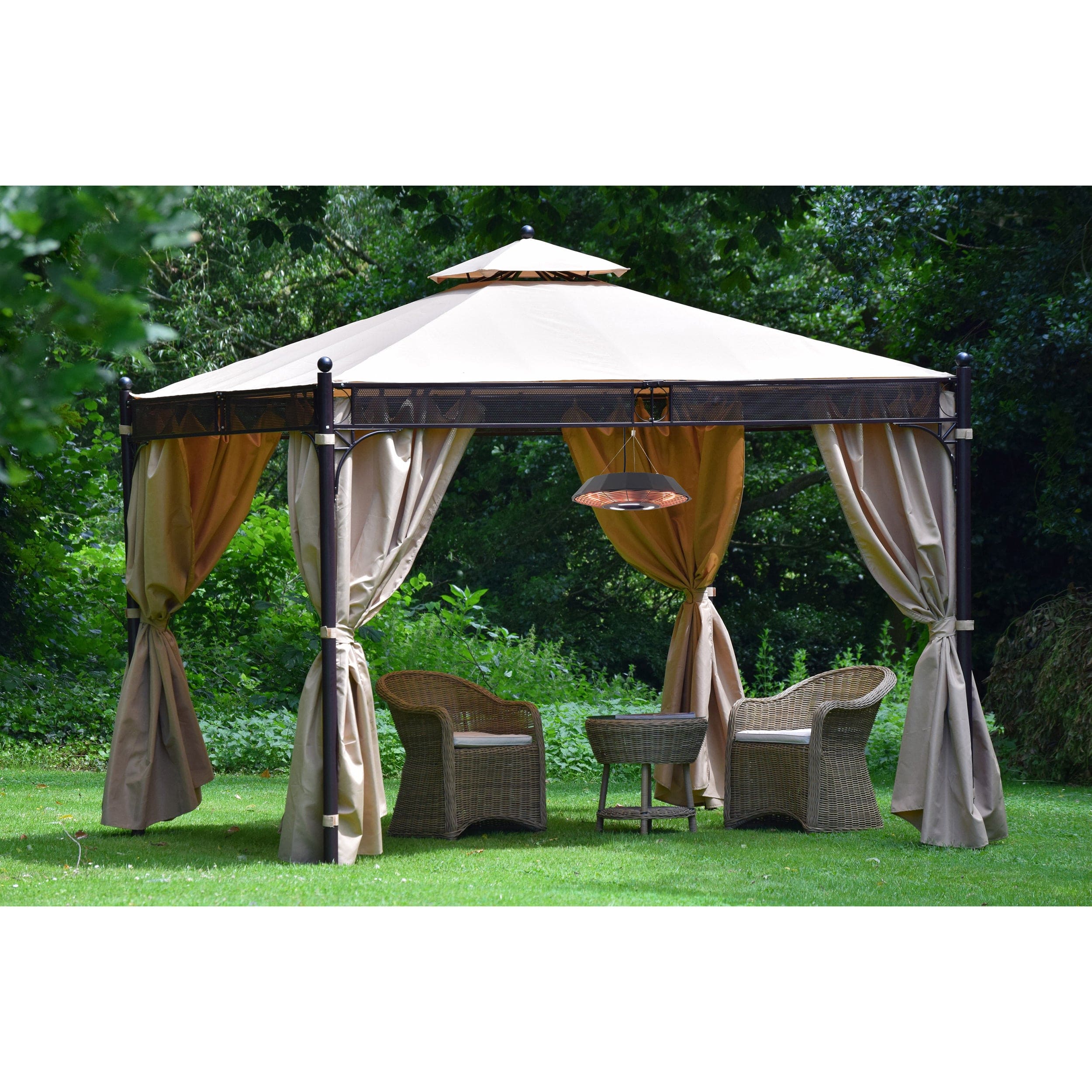 Infrared Electric Outdoor Heater - Hanging with Remote - LED - Image 4