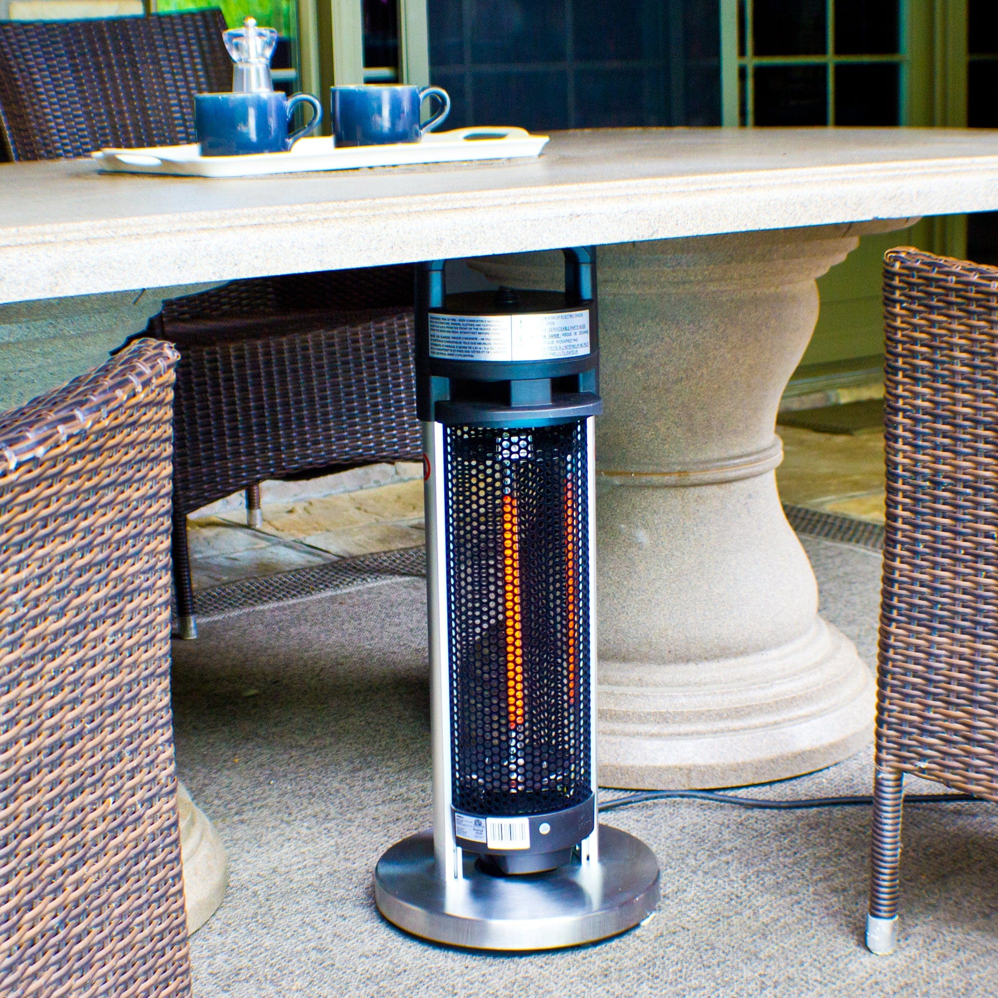 Portable Electric Outdoor Heater - Portable (Under table) - 900W - Image 4