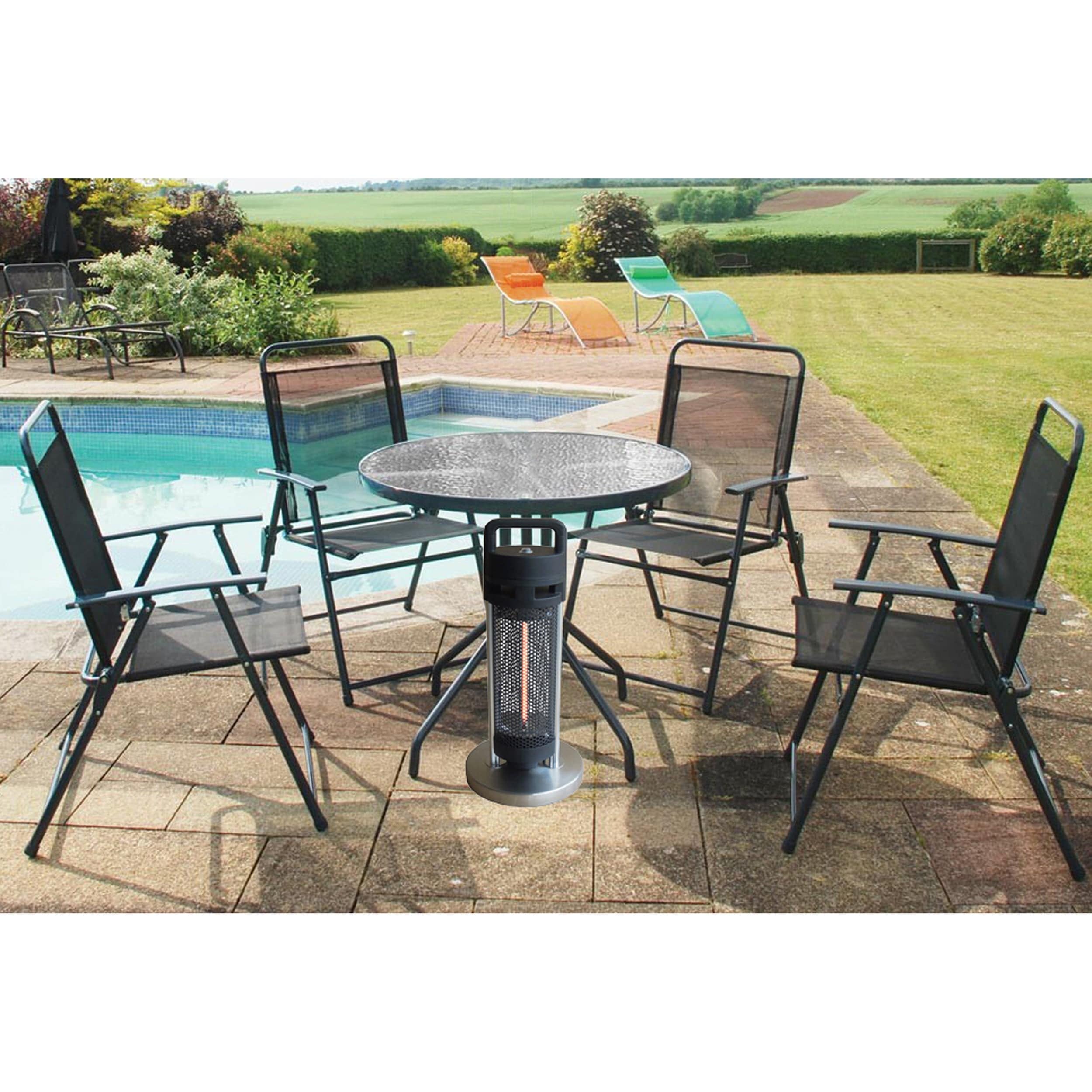 Portable Electric Outdoor Heater - Portable (Under table) - 900W - Image 5