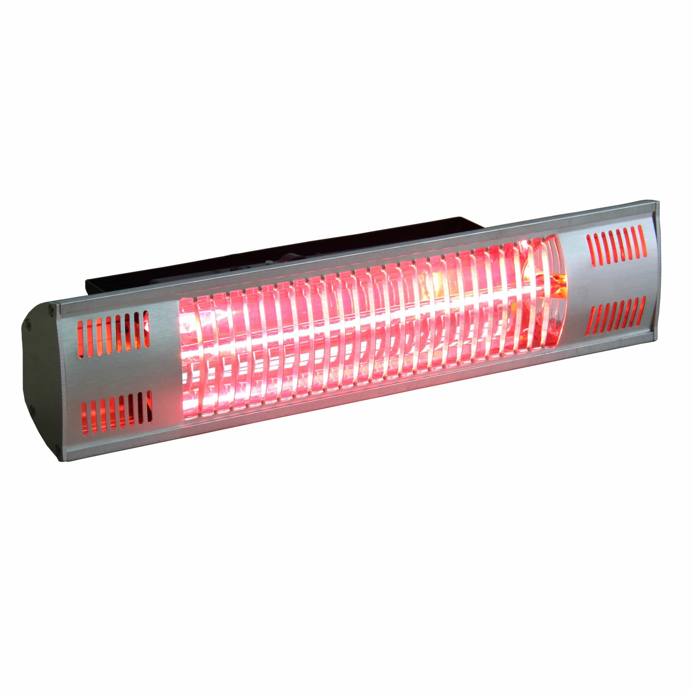 Wall Mounted Electric Outdoor Heater - With Remote - Gold Tube Heating Element