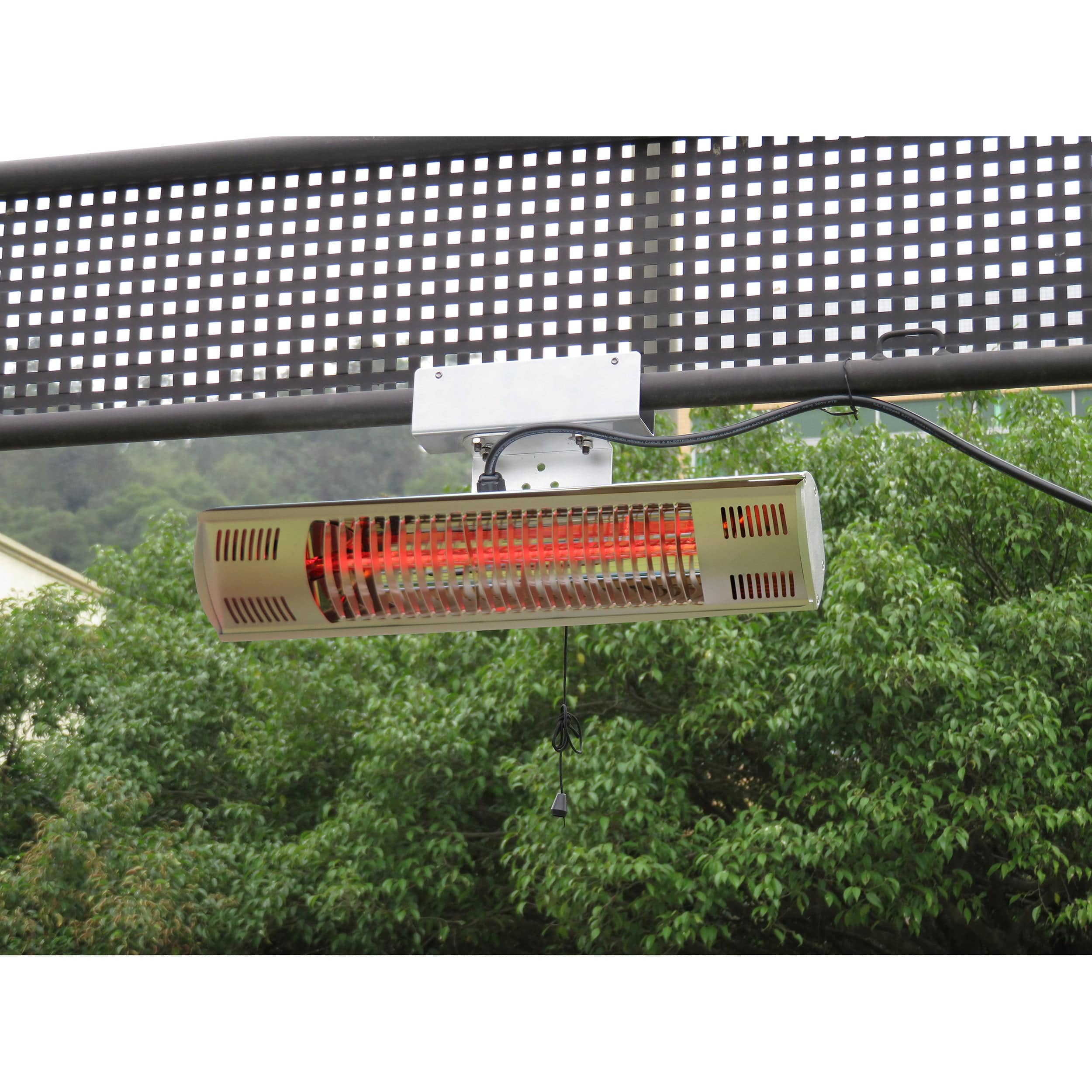 Wall Mounted Electric Outdoor Heater - With Remote - Gold Tube Heating Element - Image 3