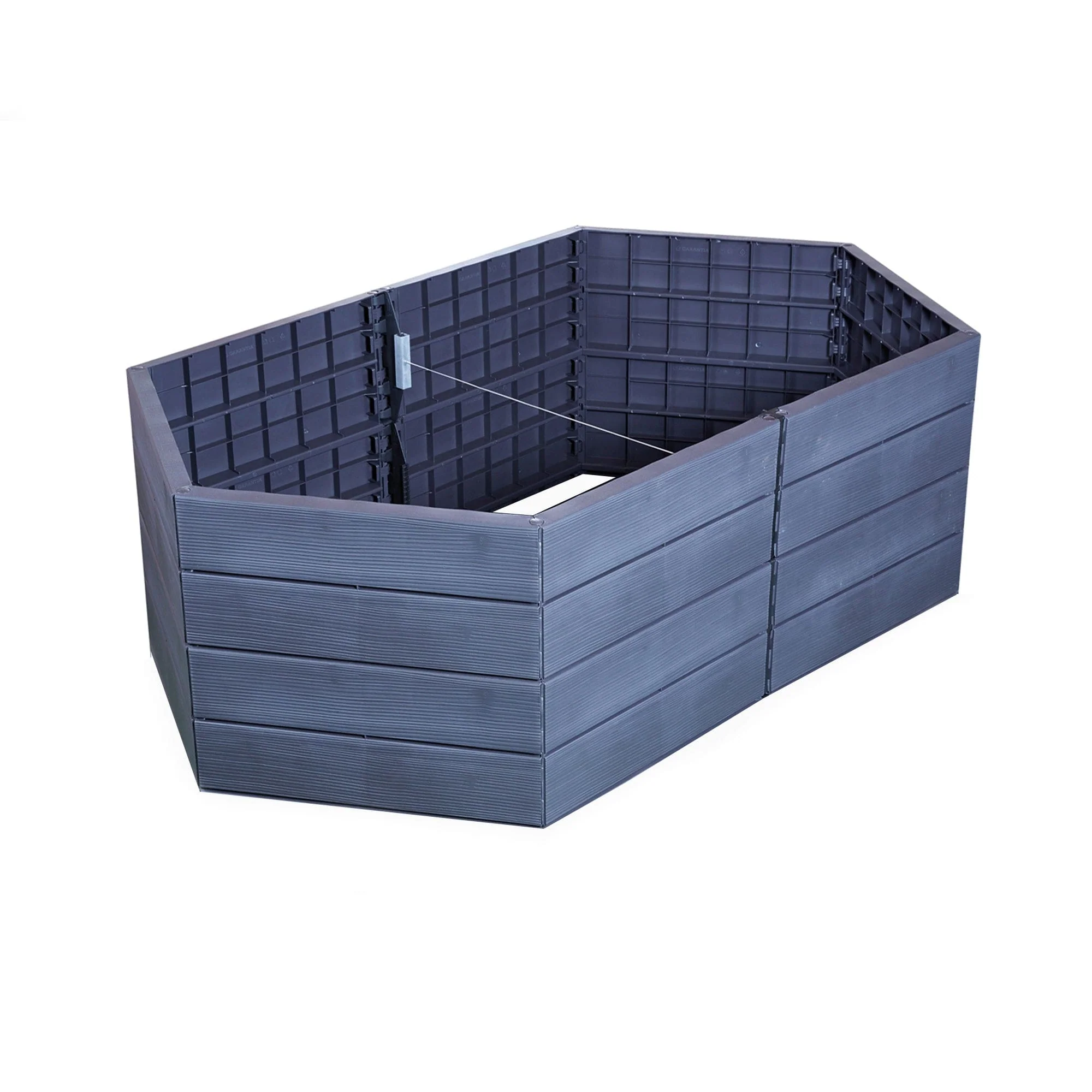 ERGO Modular Raised Bed Hexagon Double Unit Set