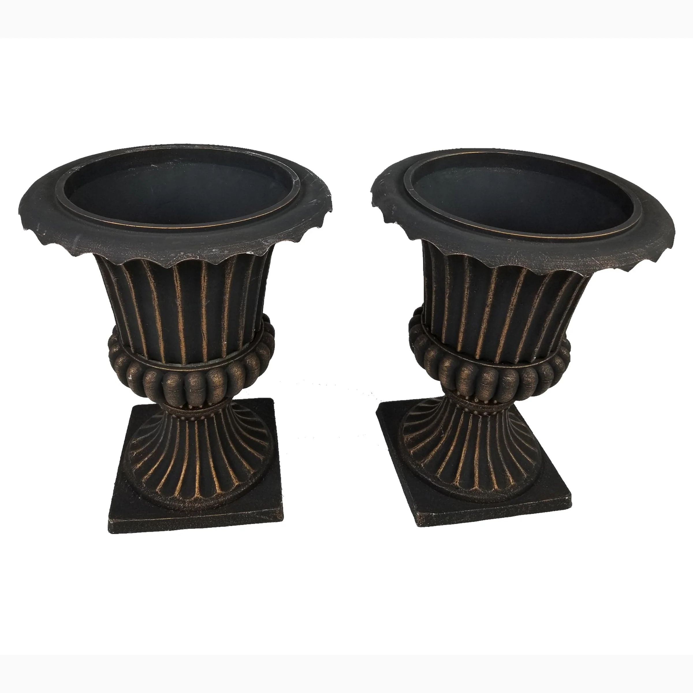Imperial Urn Planter Set Antique Copper Set of 2