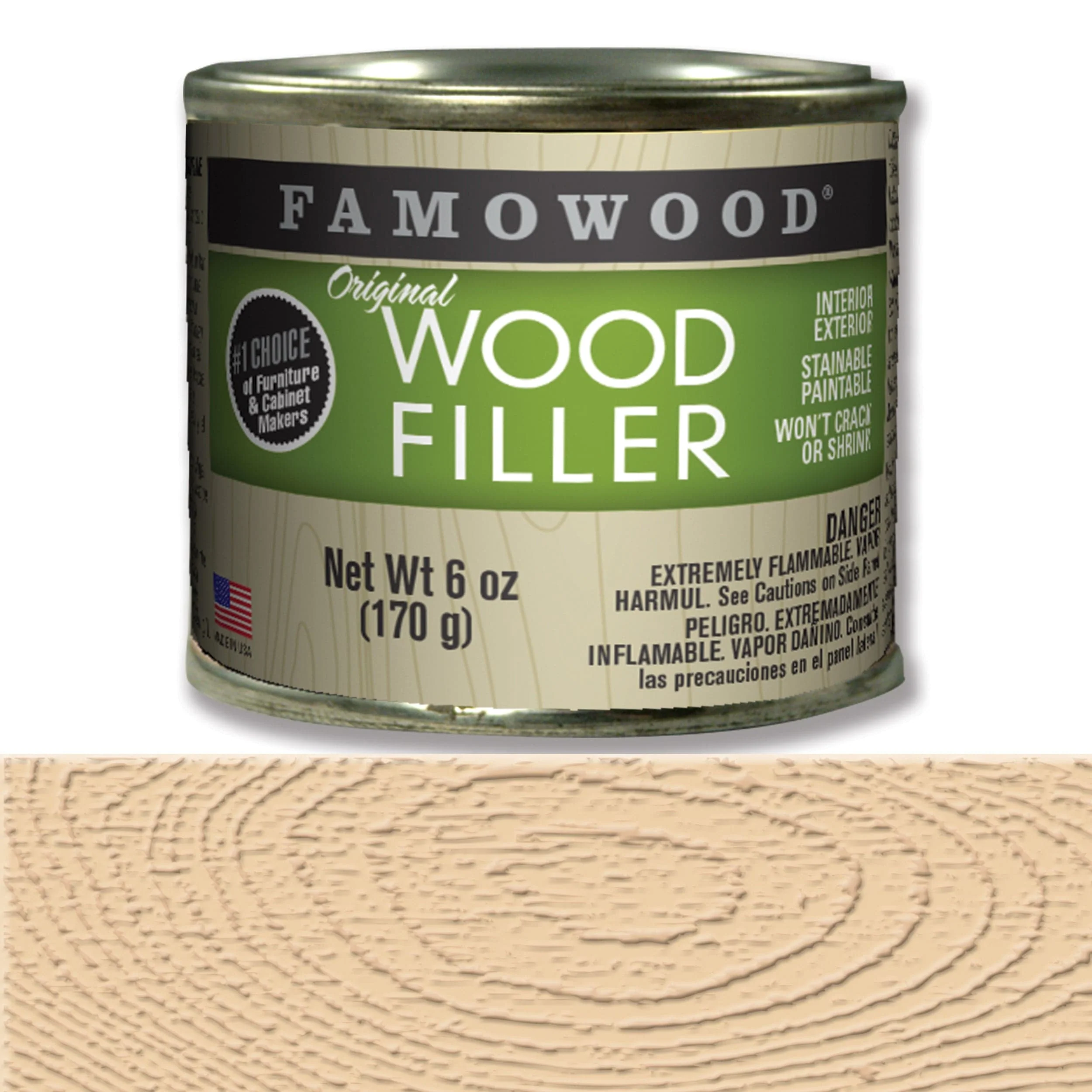 Wood Filler - Solvent Based - 6 oz - Image 3