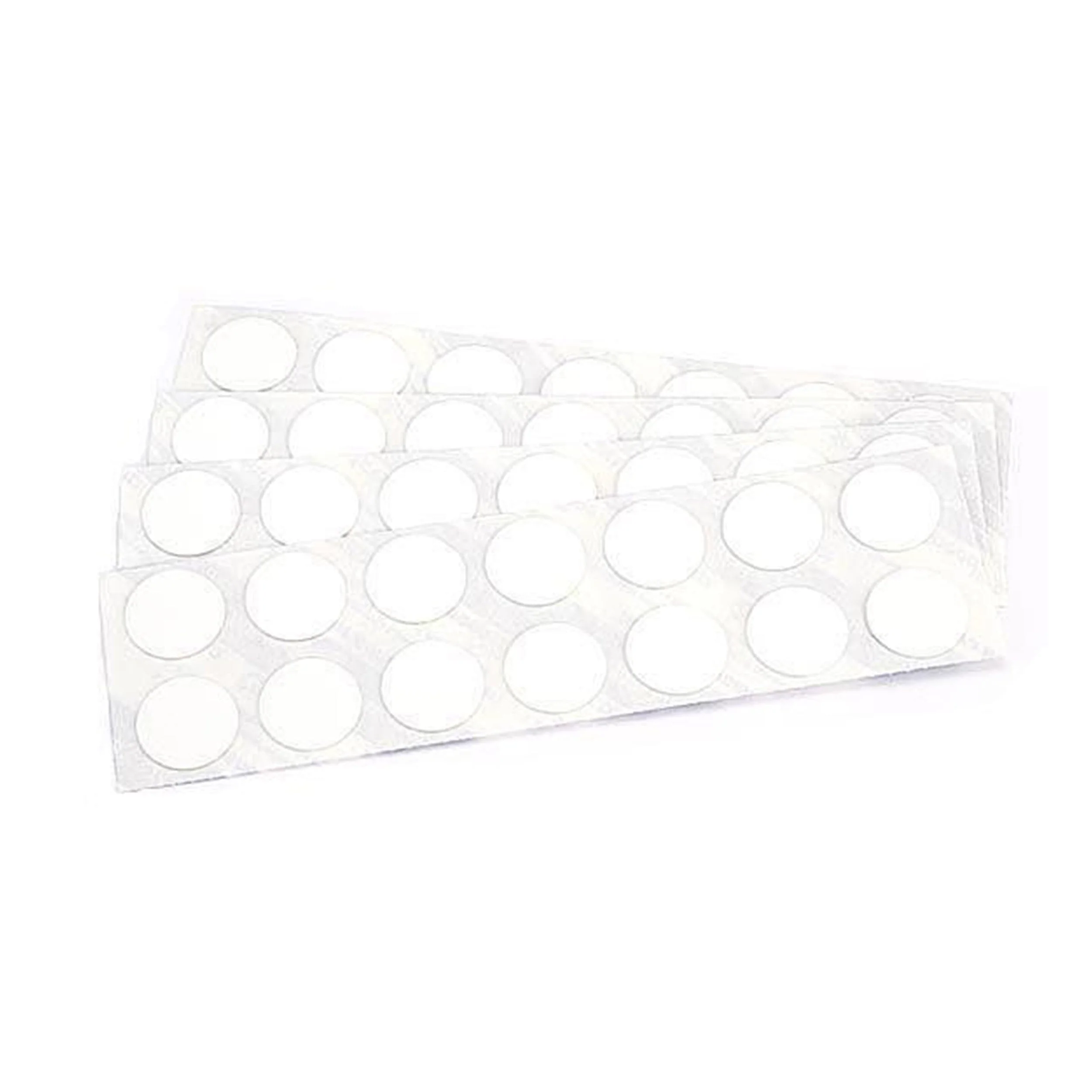 Peel & Stick PVC Screw Caps - 9/16" Diameter - White - 260 Piece