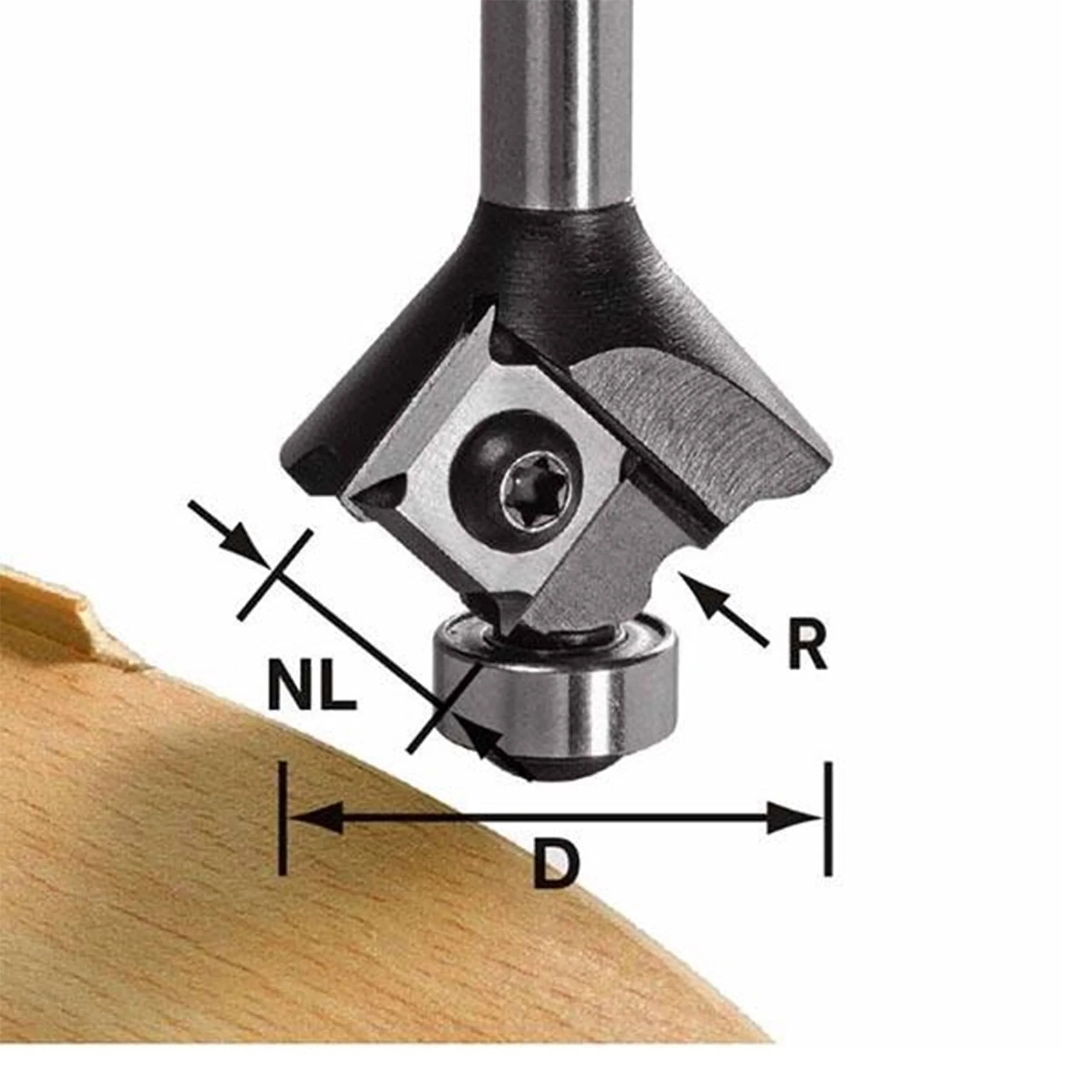 Radius Router Bit - 28 mm D - 3 mm CL - Image 3