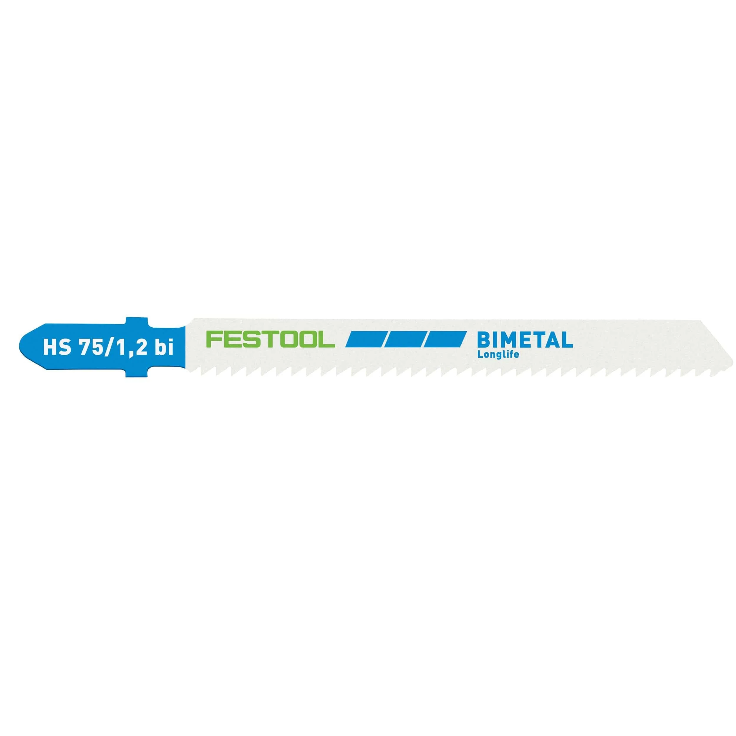 Steel/Stainless Steel Metal Cutting Jigsaw Blades, 75mm L, 1.2 pitch, 5 pack