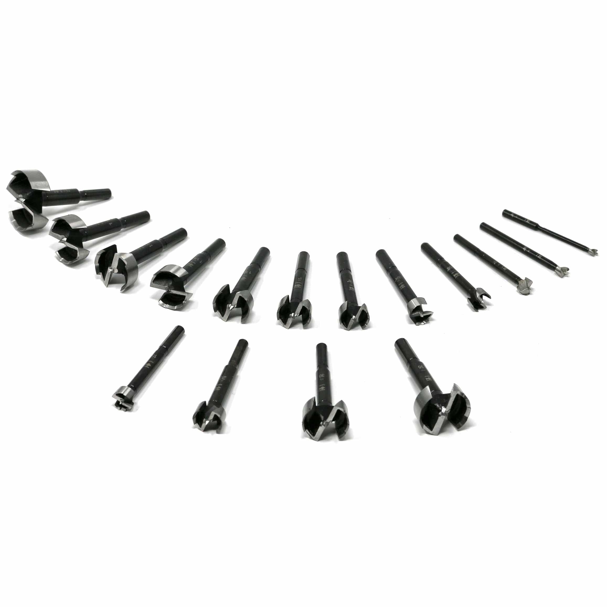 Black Shark Forstner Bit Set In Wooden Box - Imperial and Metric - 16 Piece - Image 2