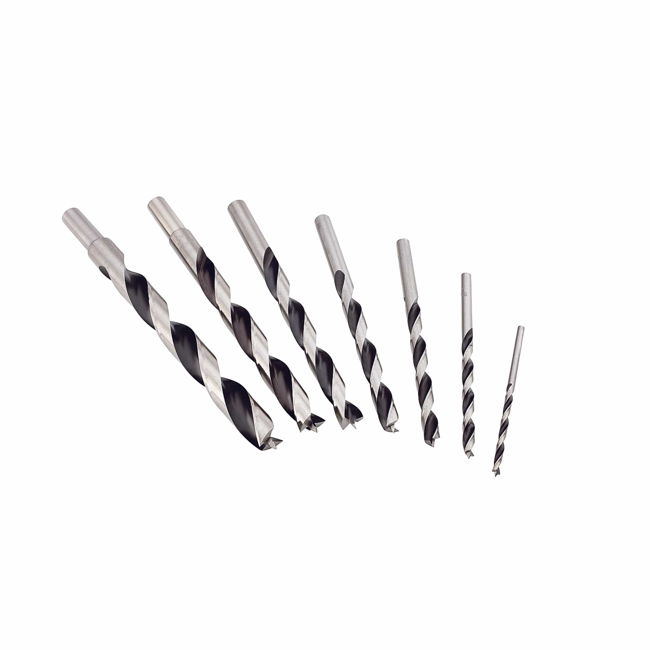 Chrome-Vanadium Steel Brad Point Drill Bit Set