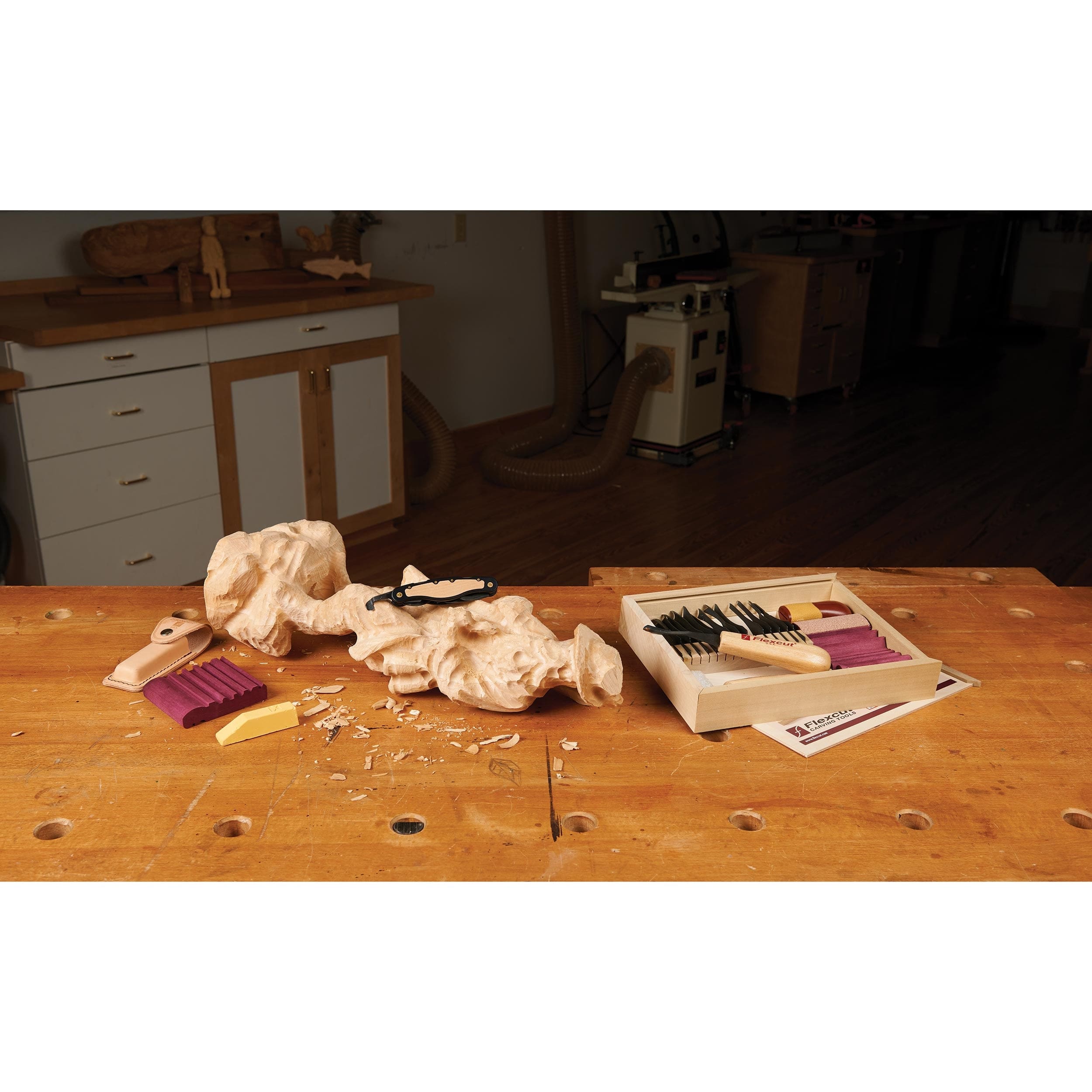 Deluxe Starter Carving Set w/ Free Relief Carving DVD - 21 Piece - Image 5