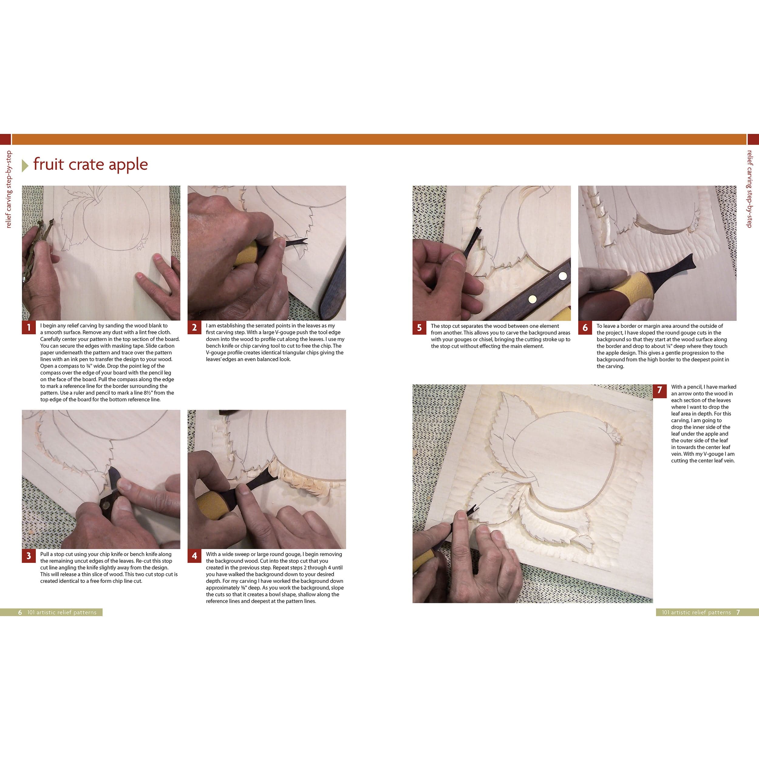 101 Artistic Relief Patterns for Woodcarvers, Woodburners and Crafters - Image 4
