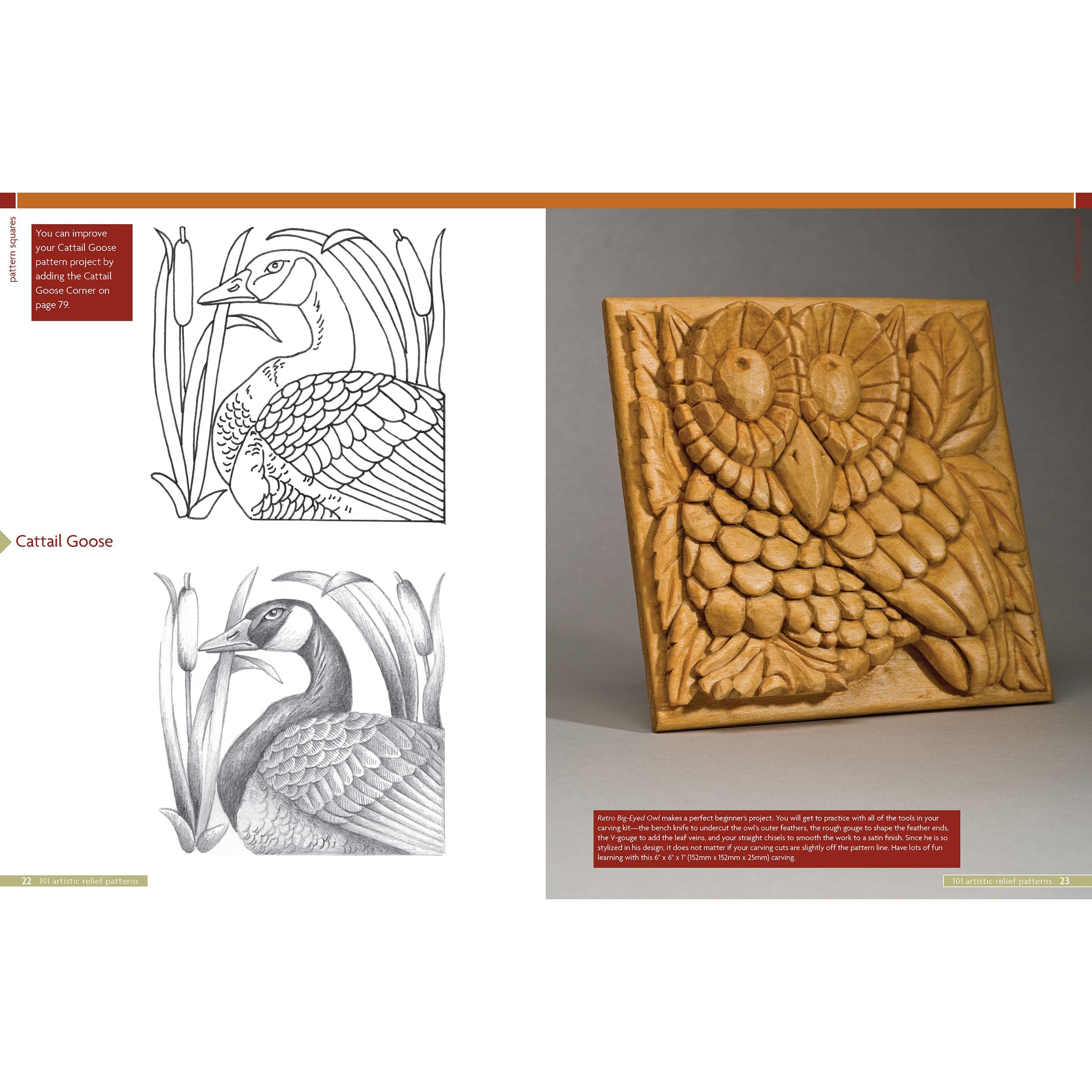 101 Artistic Relief Patterns for Woodcarvers, Woodburners and Crafters - Image 5