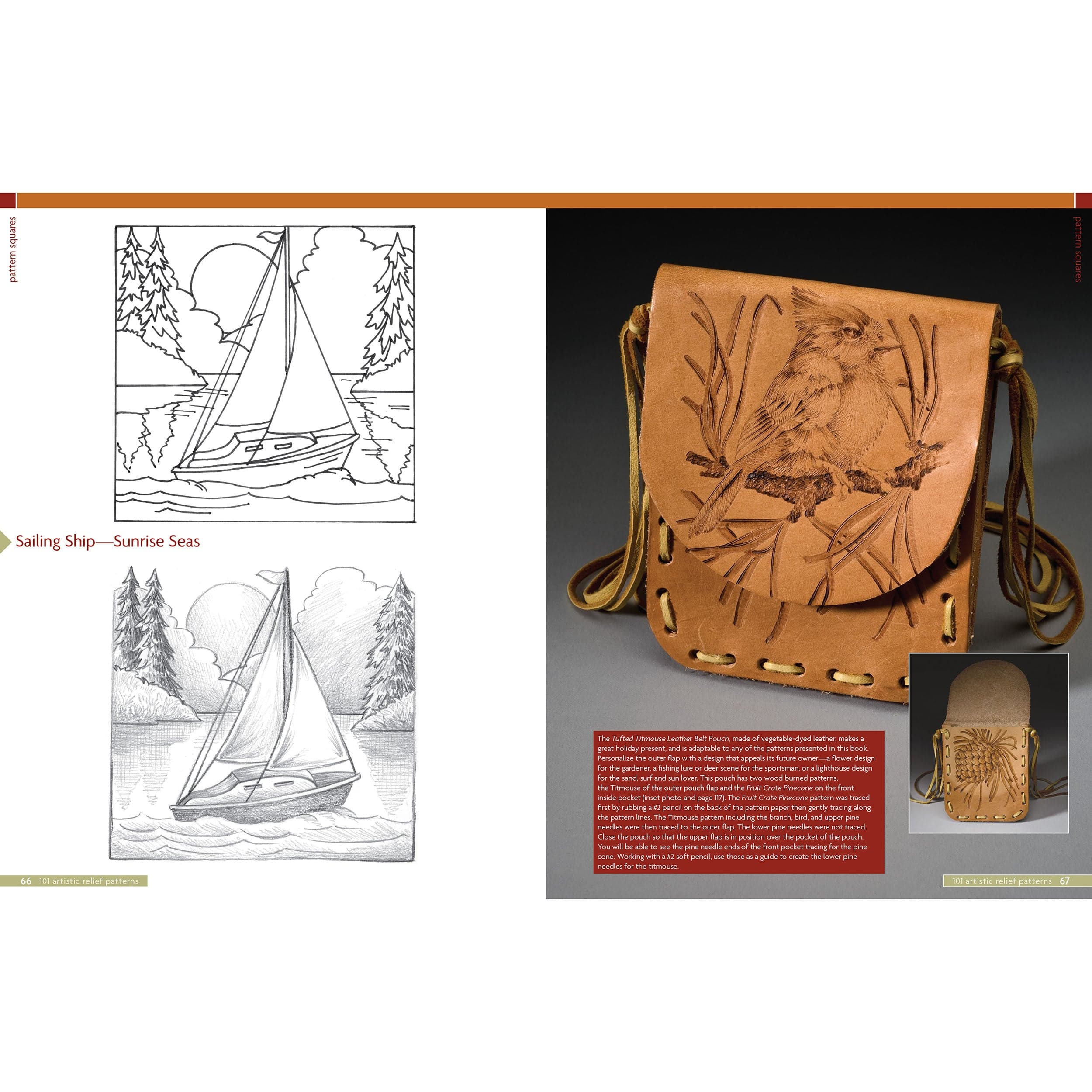 101 Artistic Relief Patterns for Woodcarvers, Woodburners and Crafters - Image 6