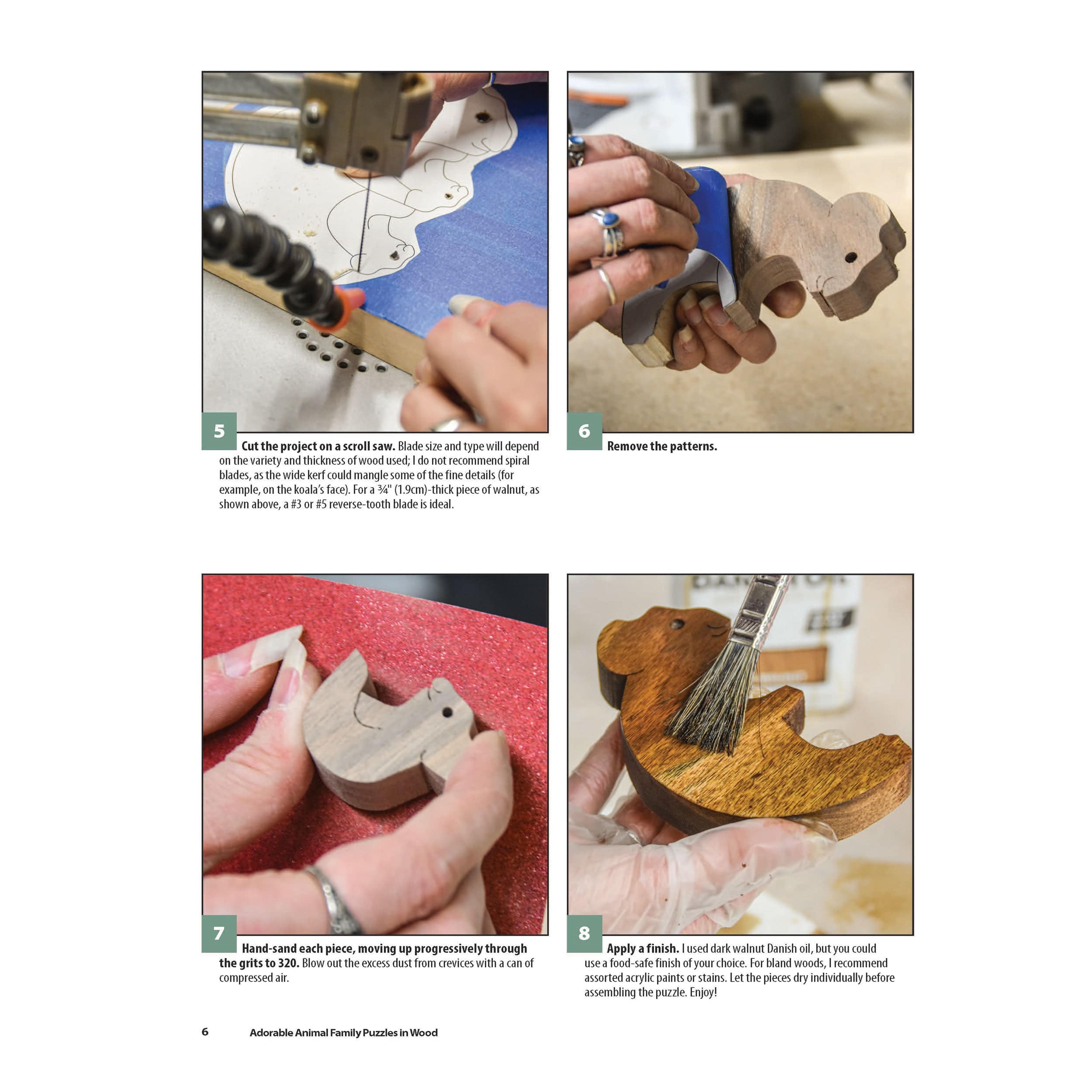 Adorable Animal Family Puzzles in Wood - Image 5