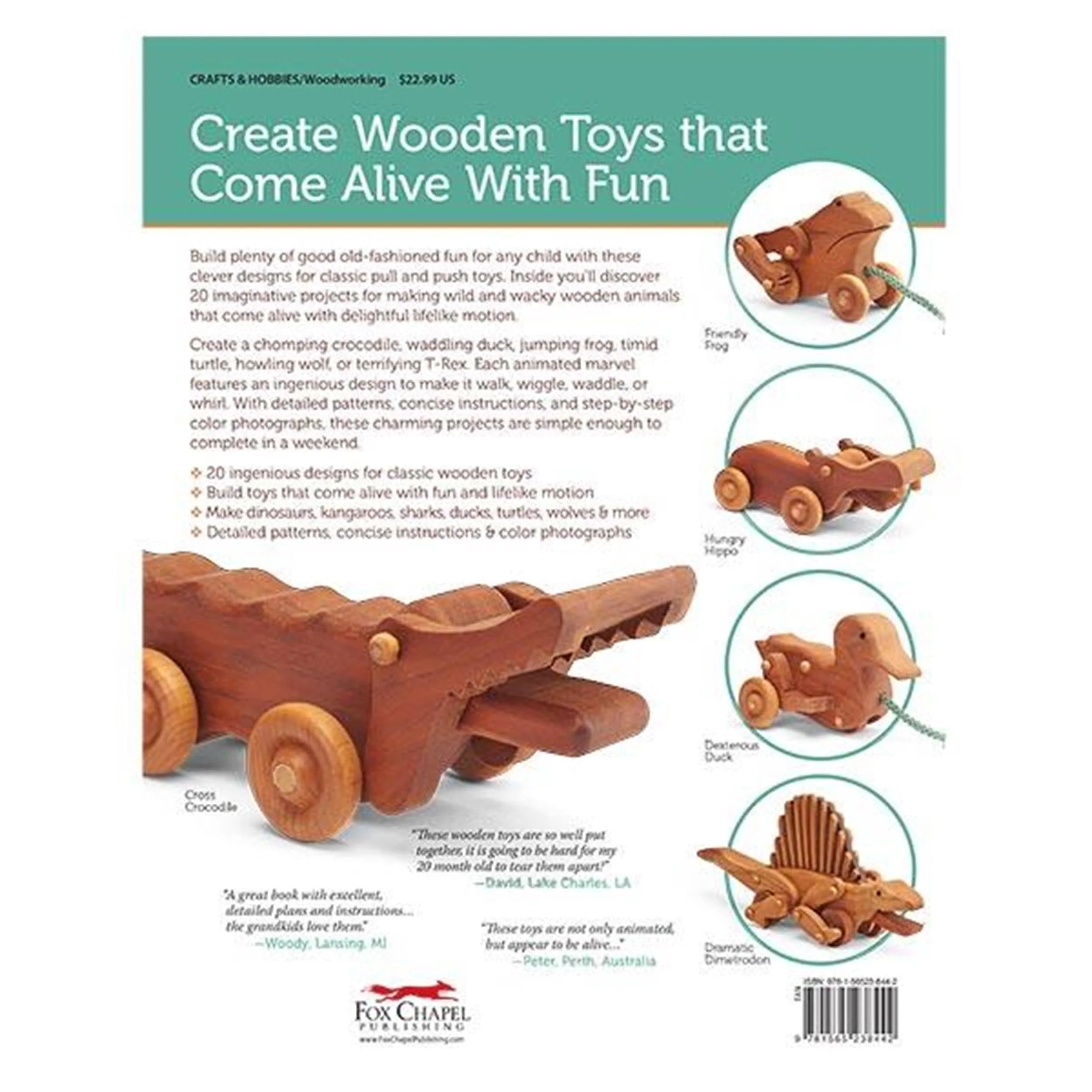 Animated Animal Toys in Wood - Image 2