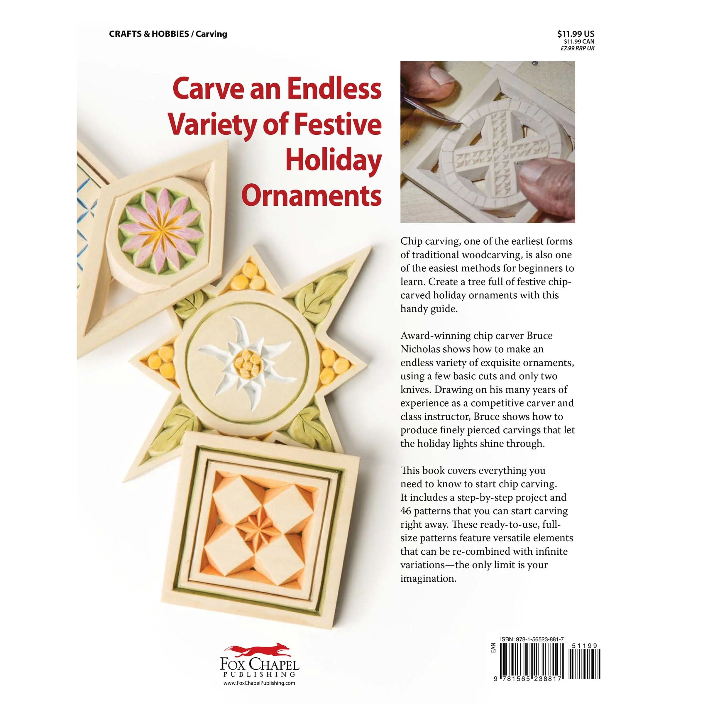 Chip Carved Christmas Ornaments - Image 2