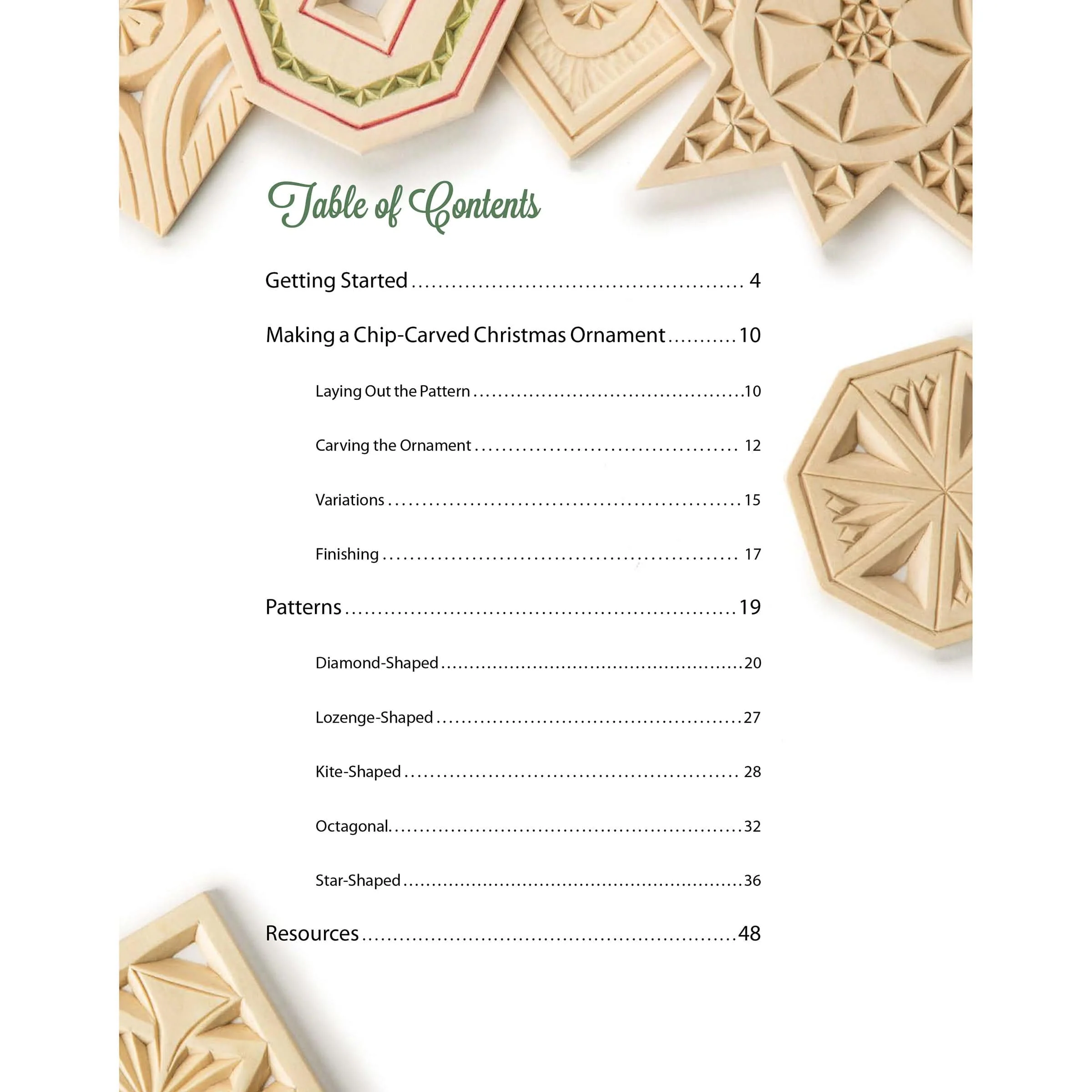Chip Carved Christmas Ornaments - Image 3