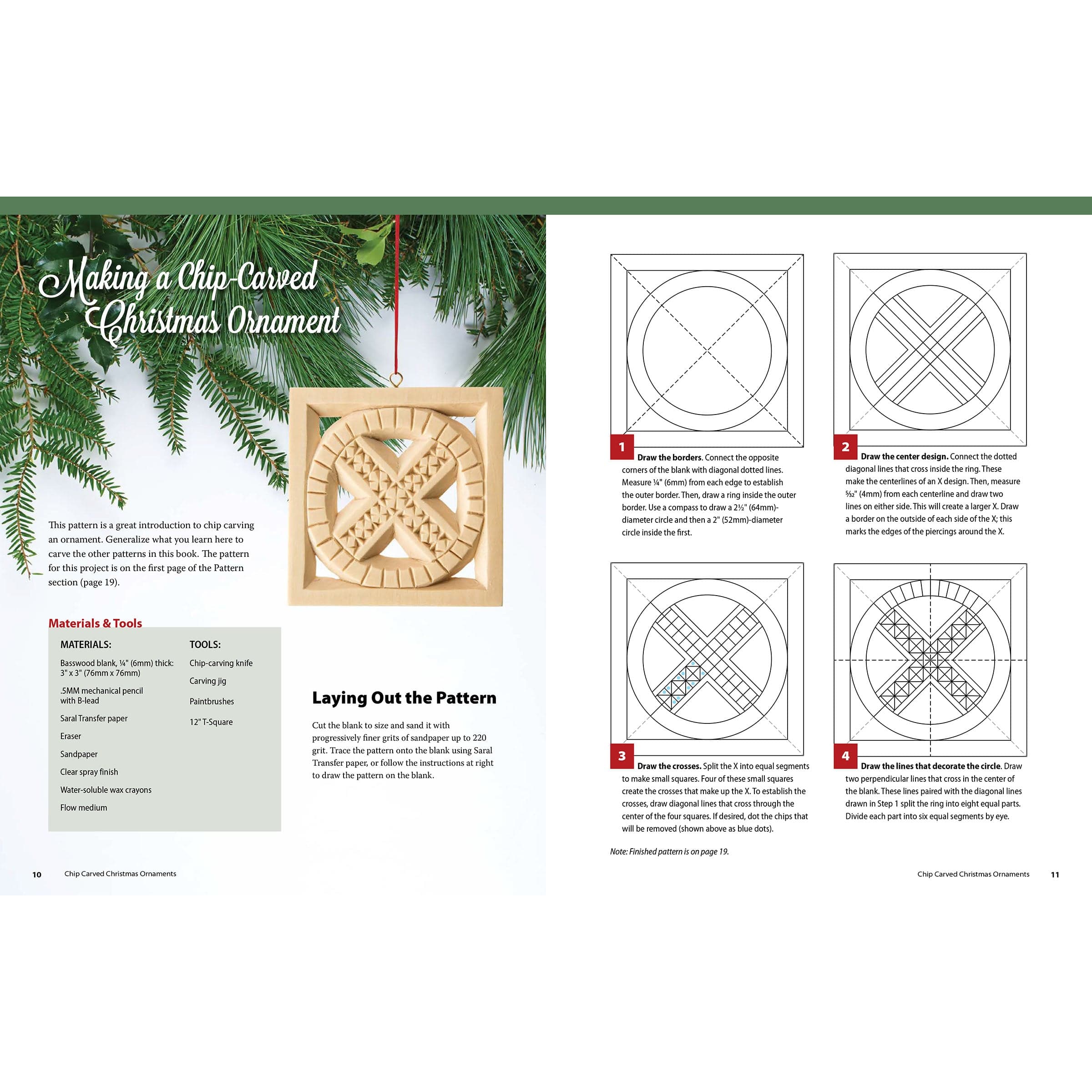 Chip Carved Christmas Ornaments - Image 4