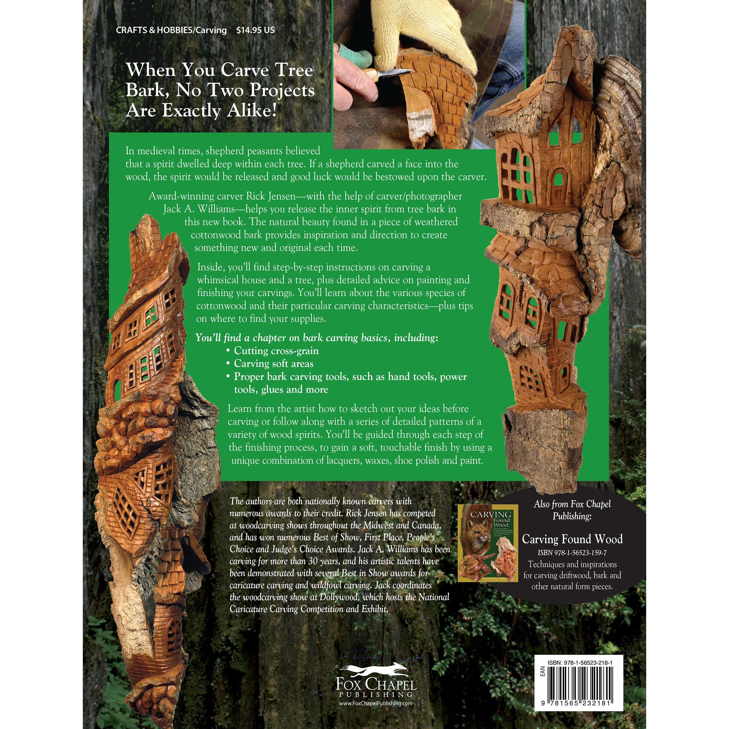 Illustrated Guide to Carving Tree Bark: Releasing Whimsical Houses and Woodspirits from Found Wood - Image 2