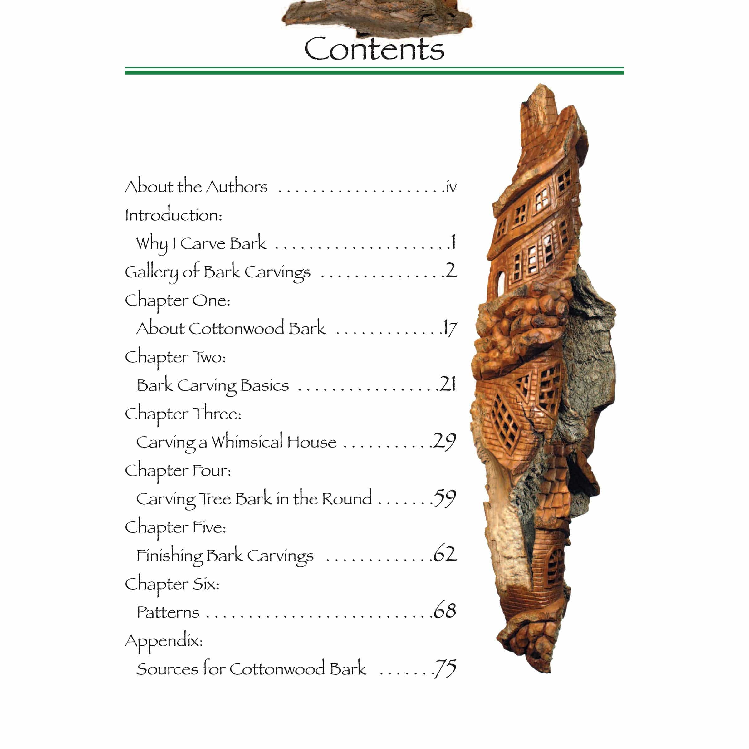 Illustrated Guide to Carving Tree Bark: Releasing Whimsical Houses and Woodspirits from Found Wood - Image 3