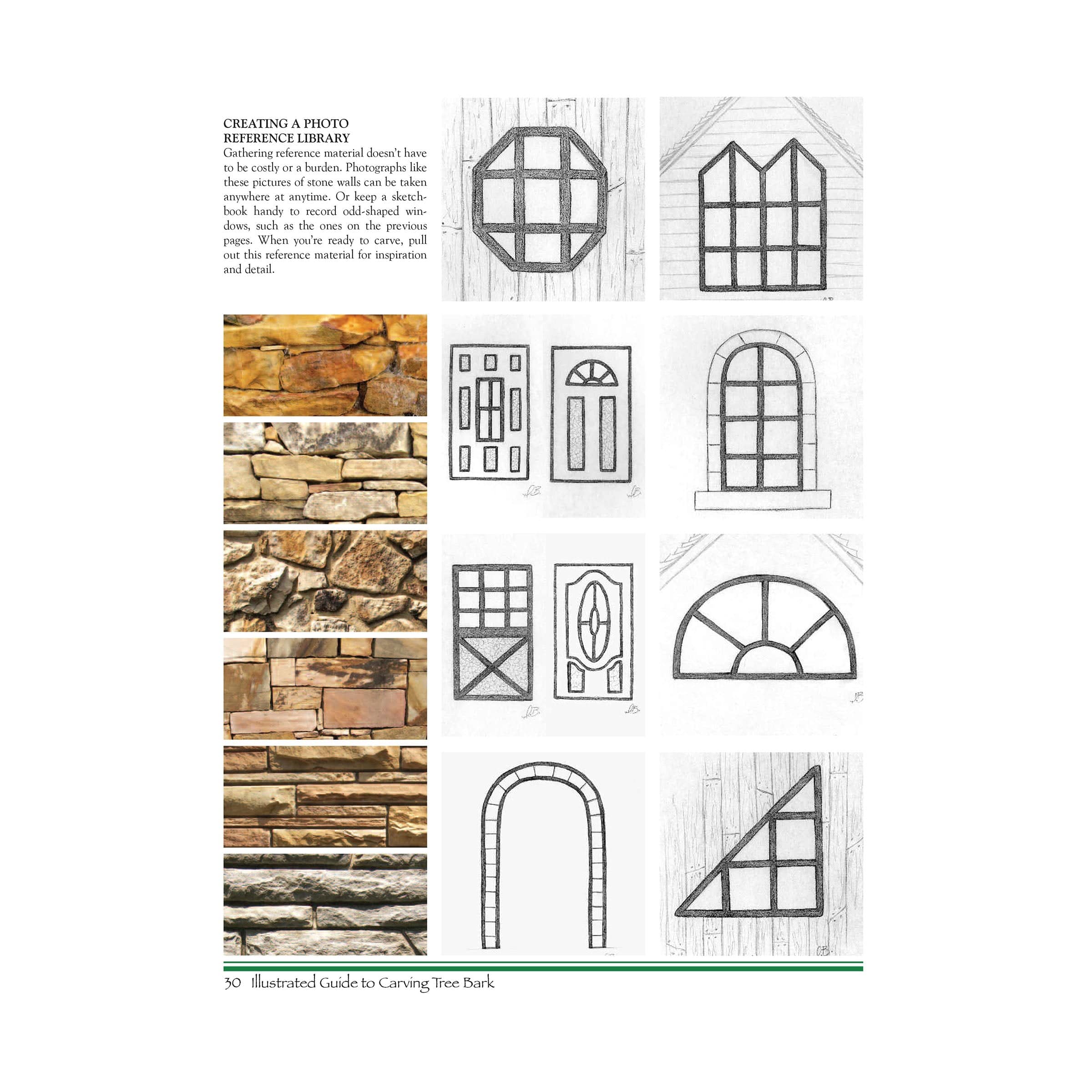 Illustrated Guide to Carving Tree Bark: Releasing Whimsical Houses and Woodspirits from Found Wood - Image 4