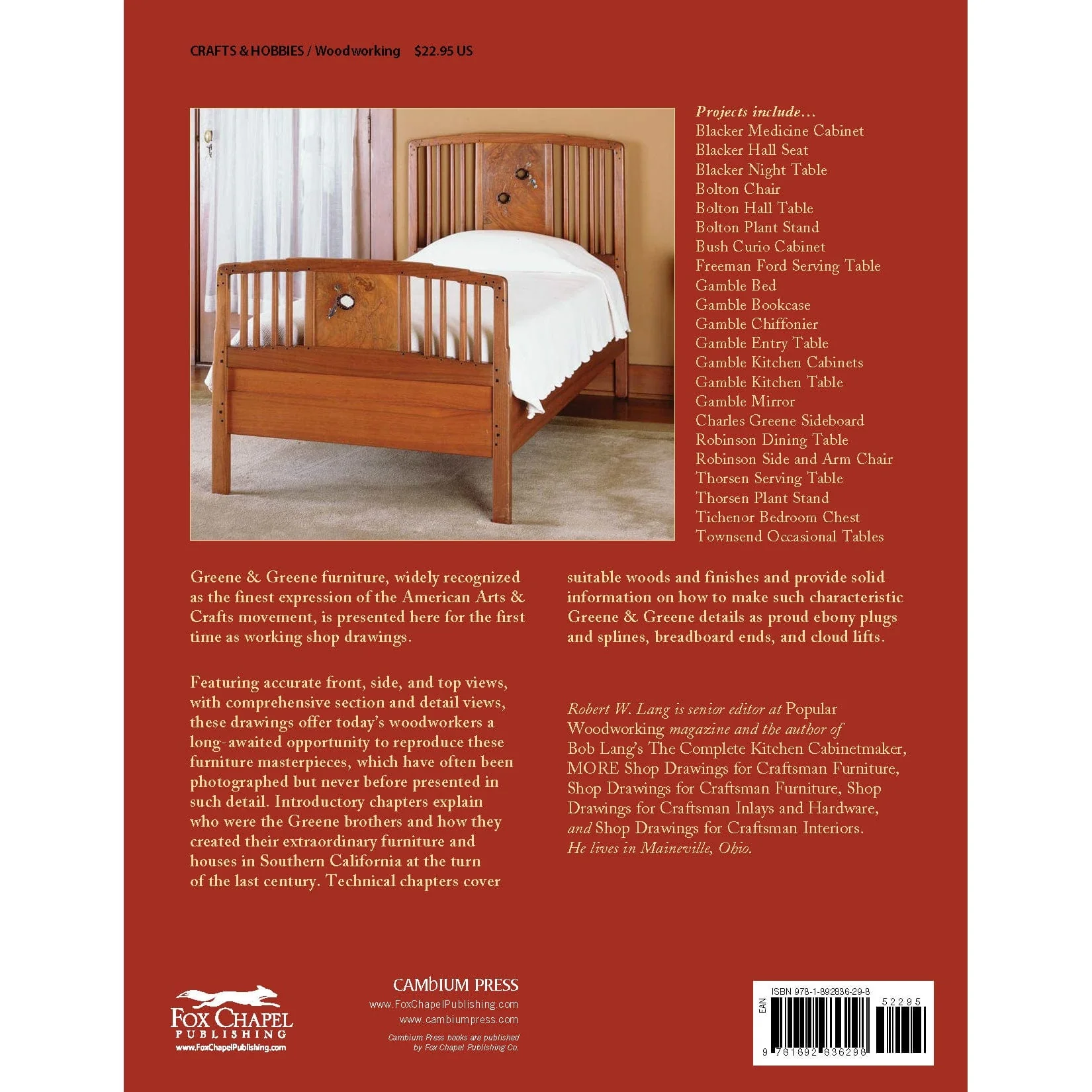 Shop Drawings for Greene and Greene Furniture - Image 2